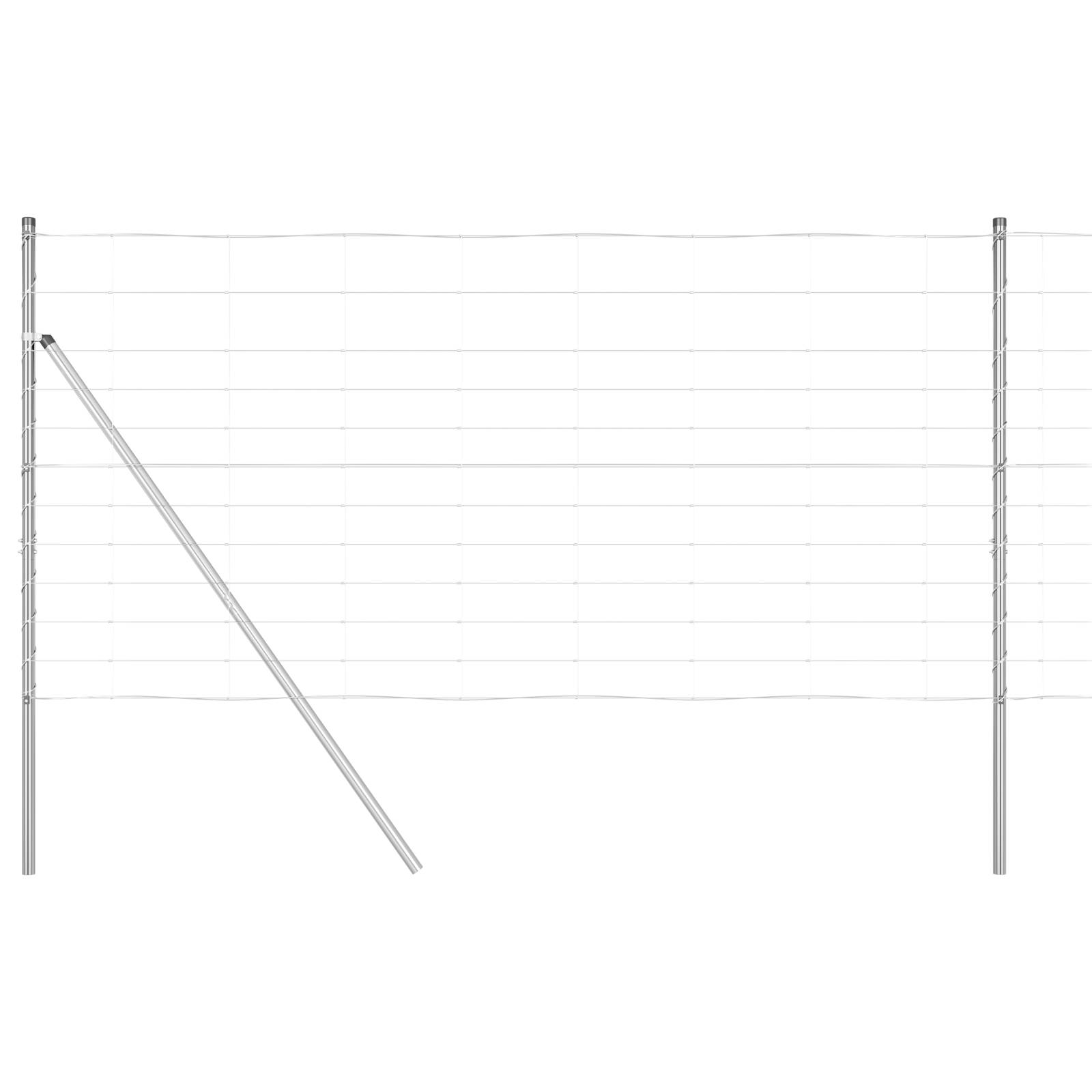 vidaXL Feldzaun 1,2x25 m Verzinkter Stahl