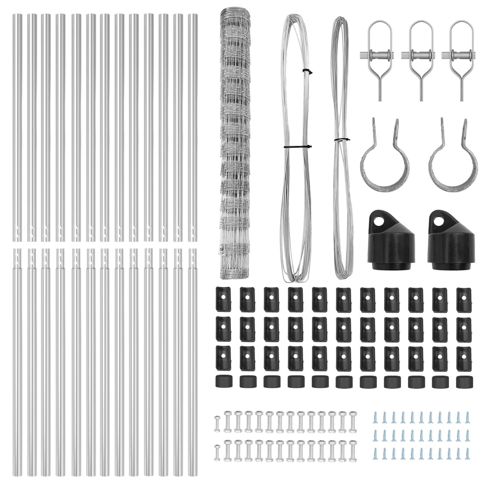 vidaXL Feldzaun 1,4x25 m Verzinkter Stahl