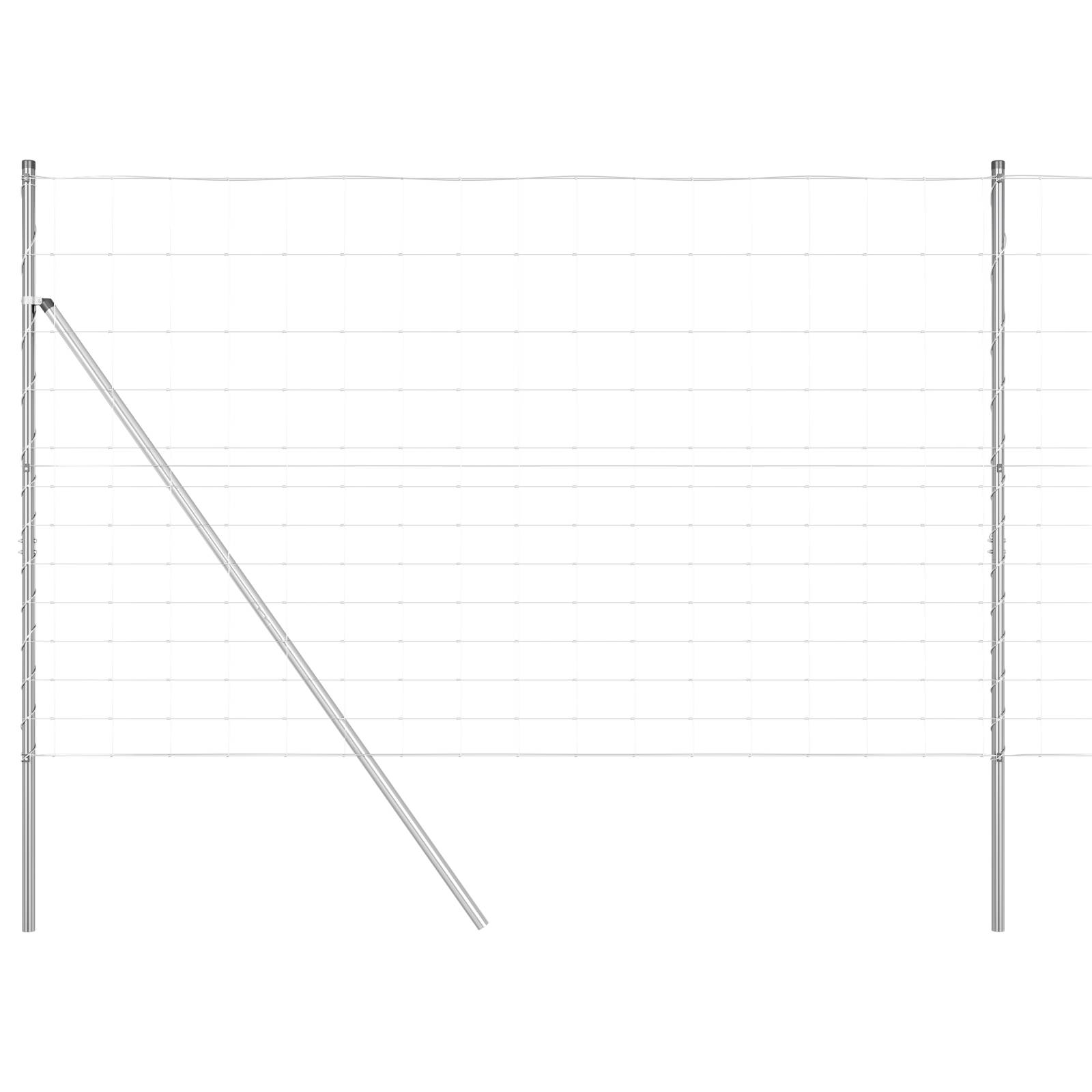vidaXL Feldzaun 1,5x25 m Verzinkter Stahl