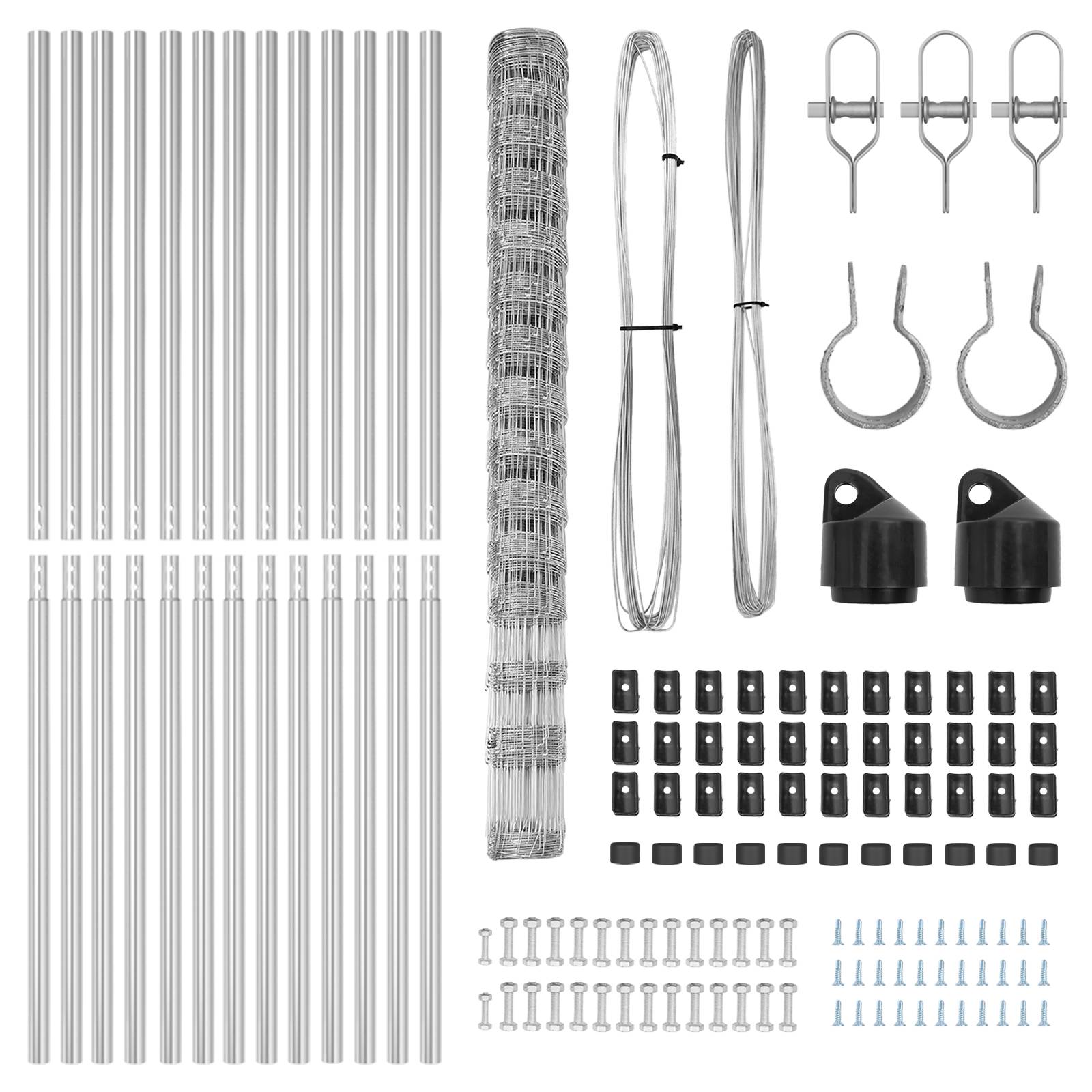 vidaXL Feldzaun 1,6x25 m Verzinkter Stahl