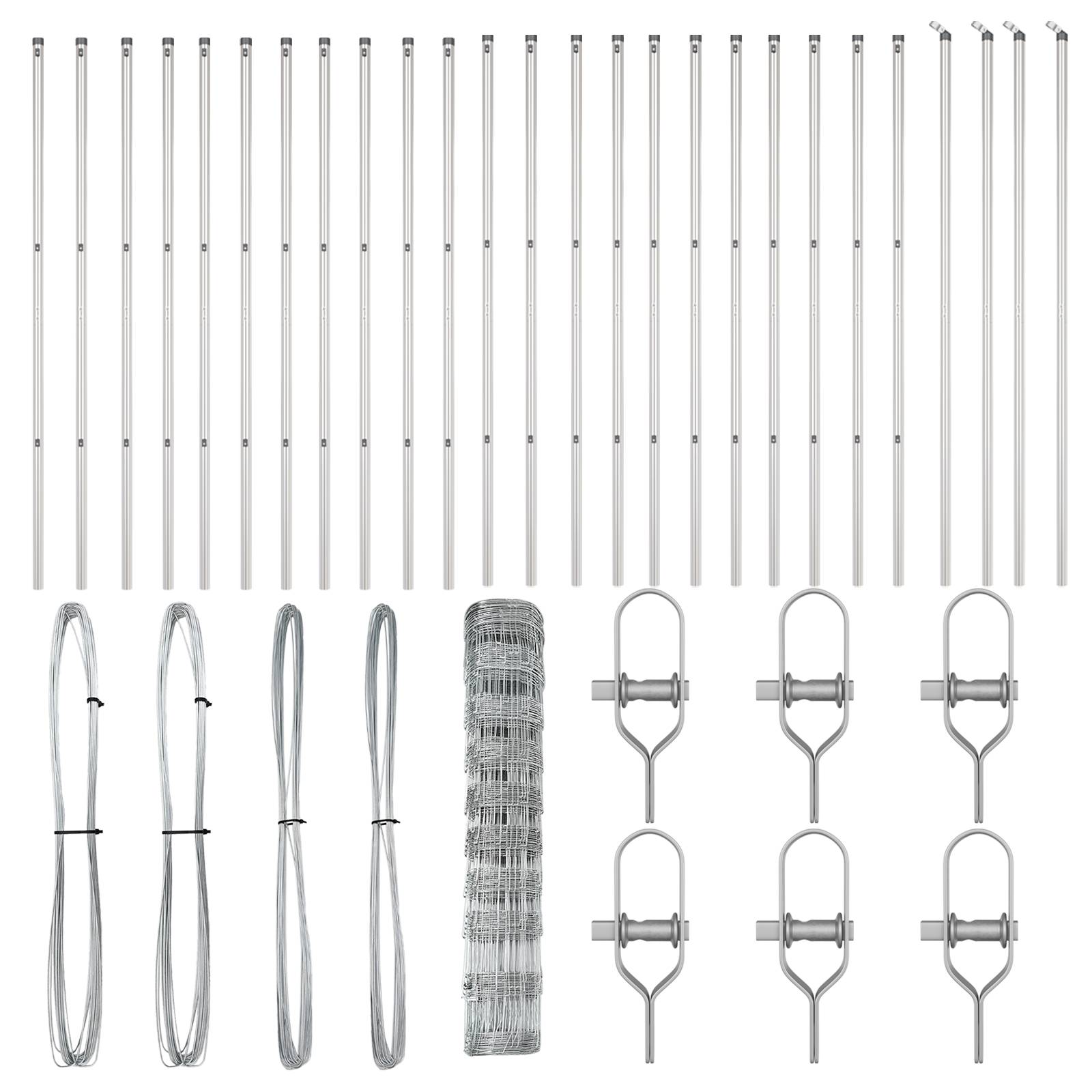 vidaXL Feldzaun 1x50 m Verzinkter Stahl