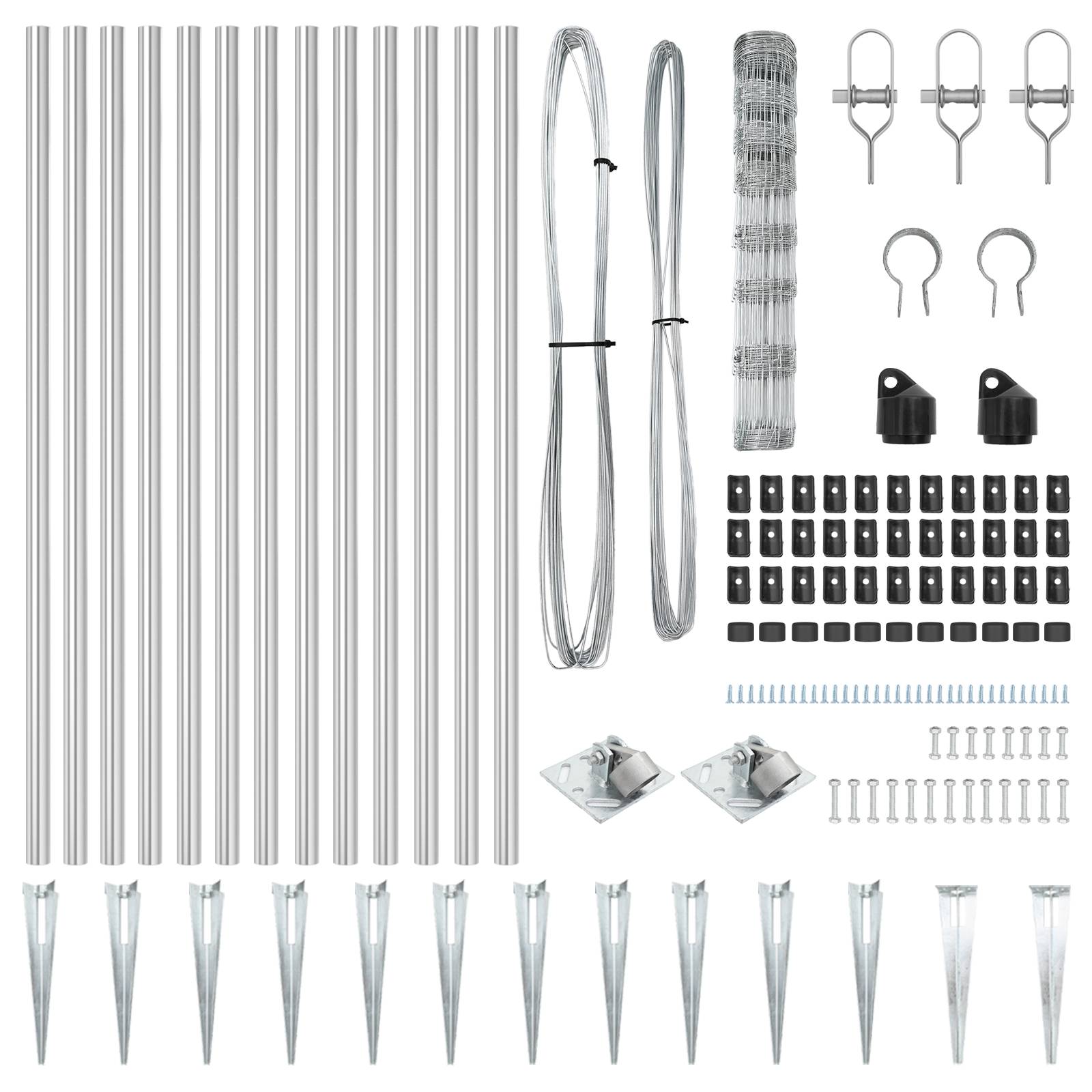 vidaXL Feldzaun 1x25 m Verzinkter Stahl