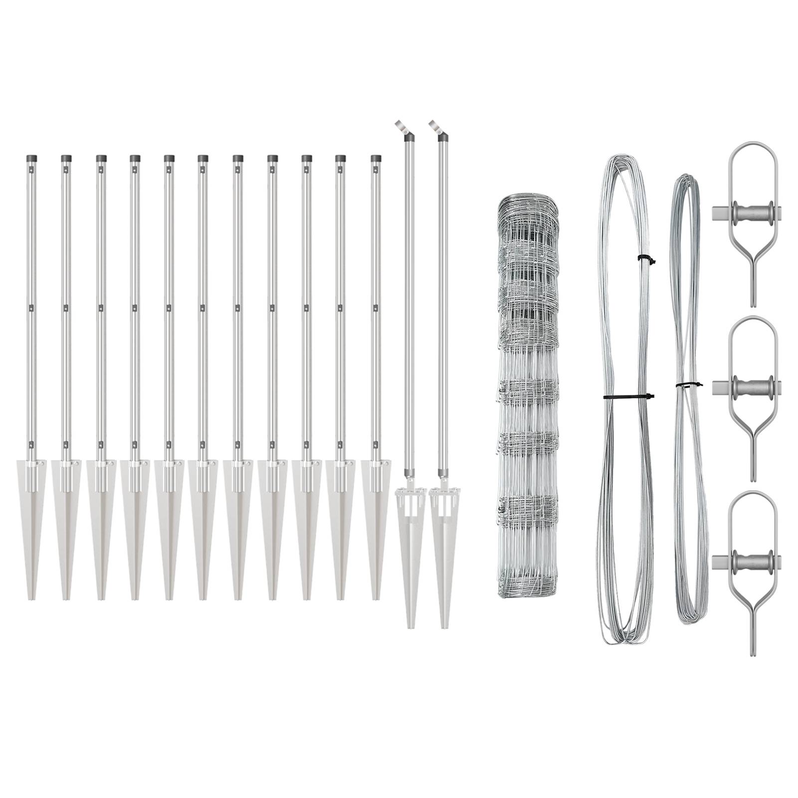 vidaXL Feldzaun 1x25 m Verzinkter Stahl