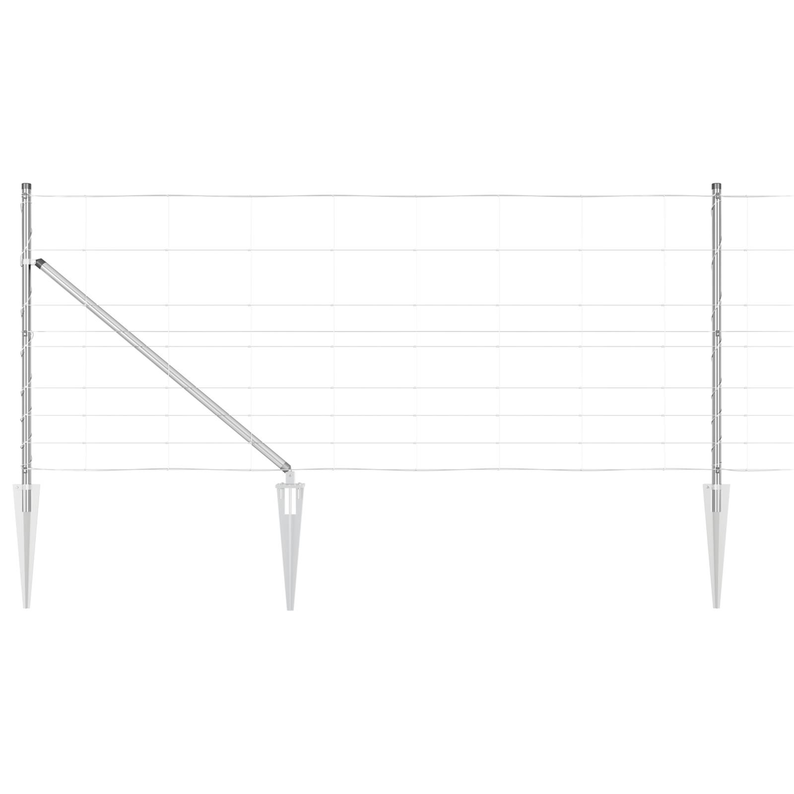 vidaXL Feldzaun 1x100 m Verzinkter Stahl