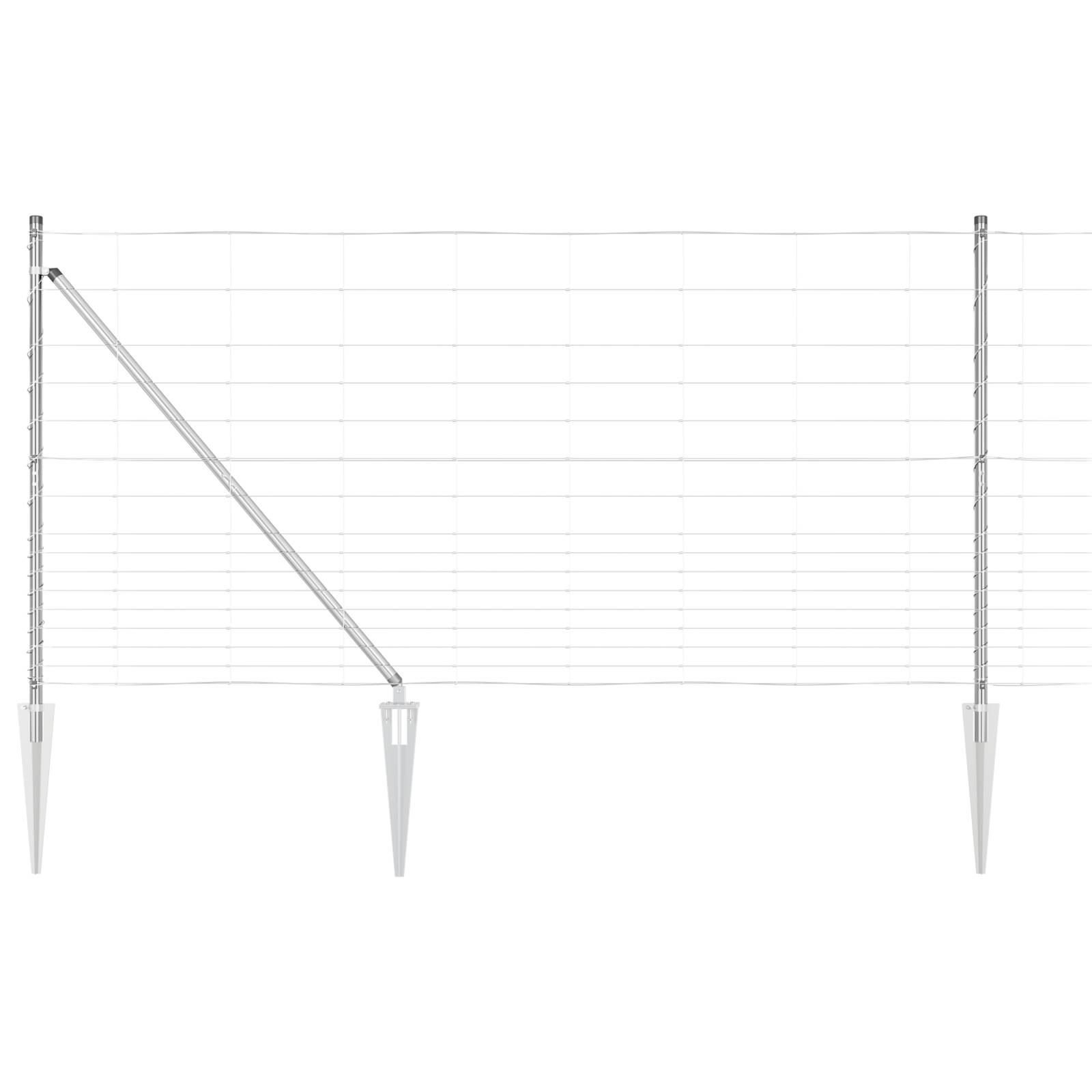 vidaXL Feldzaun 1,2x50 m Verzinkter Stahl