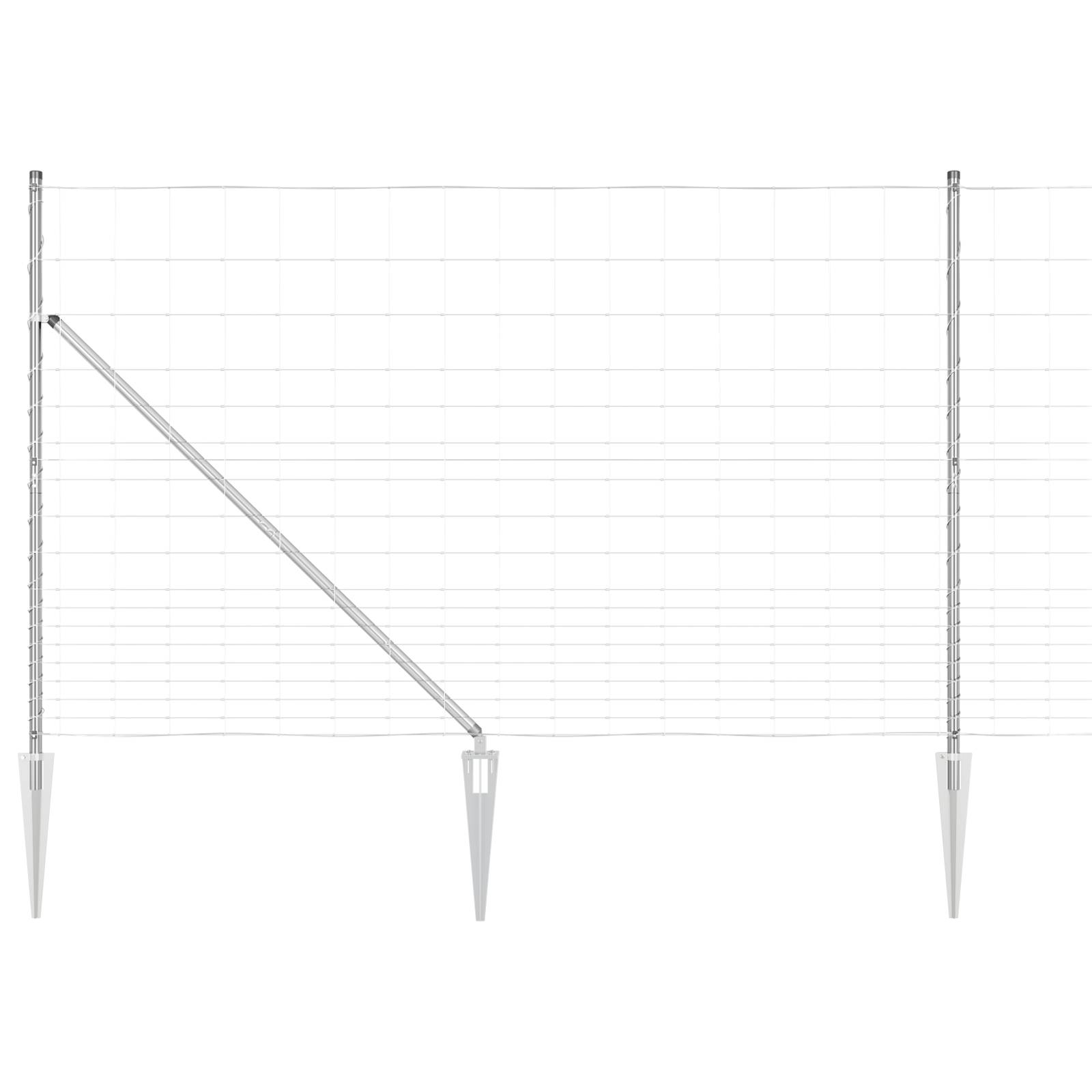 vidaXL Feldzaun 1,5x25 m Verzinkter Stahl
