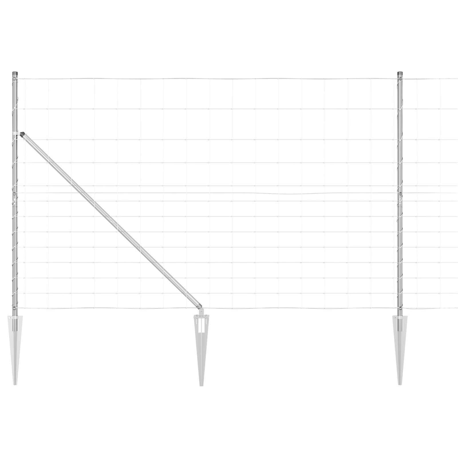 vidaXL Feldzaun 1,5x25 m Verzinkter Stahl