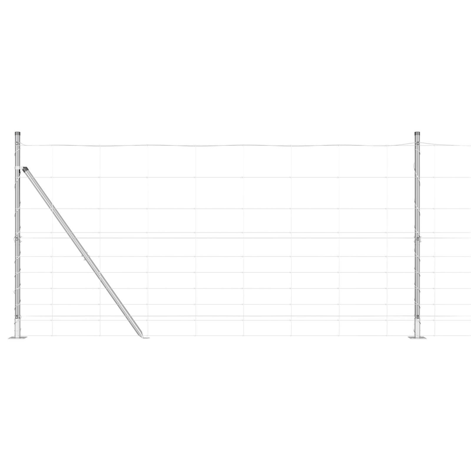 vidaXL Feldzaun 1,2 x 50 m Verzinkter Stahl