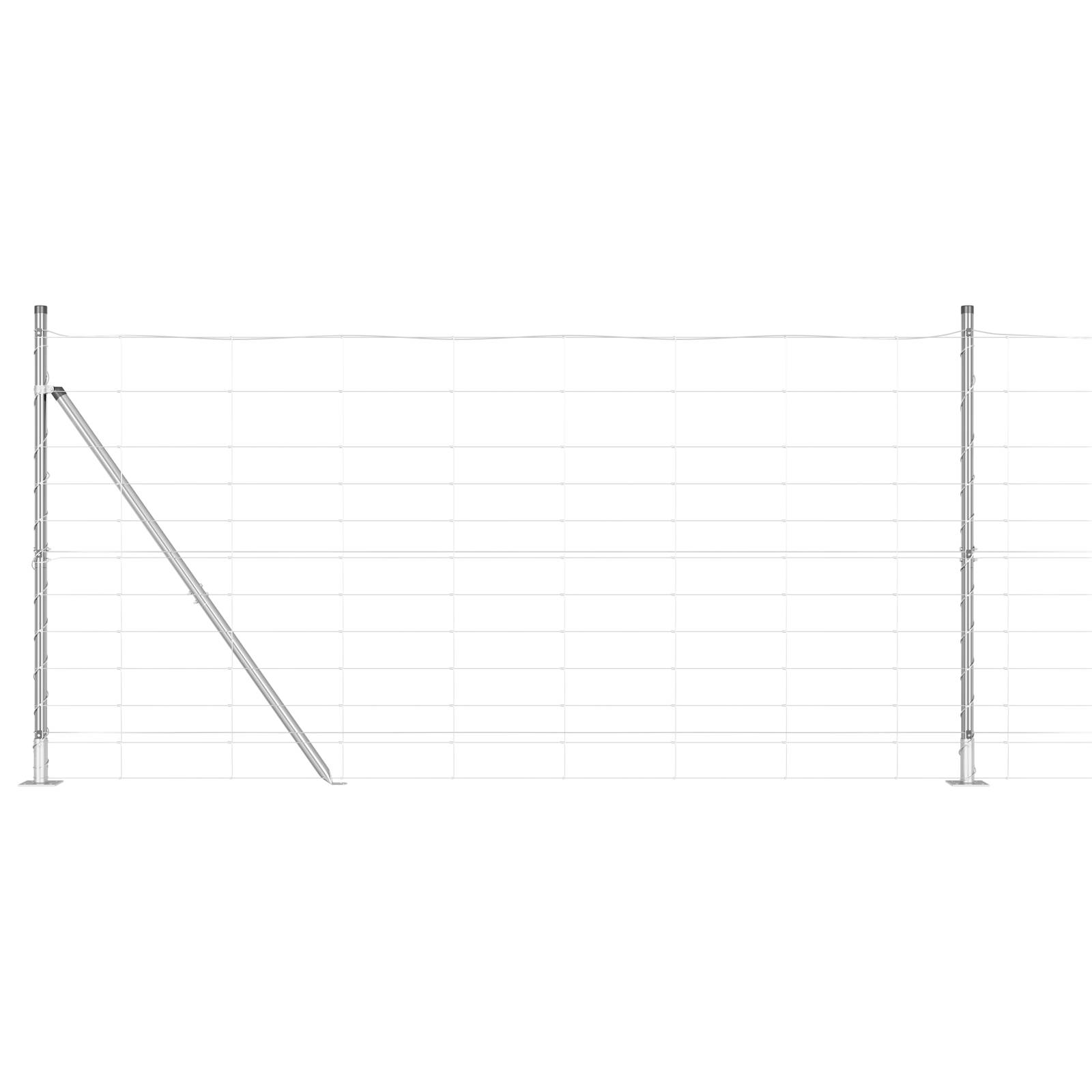 vidaXL Feldzaun 1,2x50 m Verzinkter Stahl