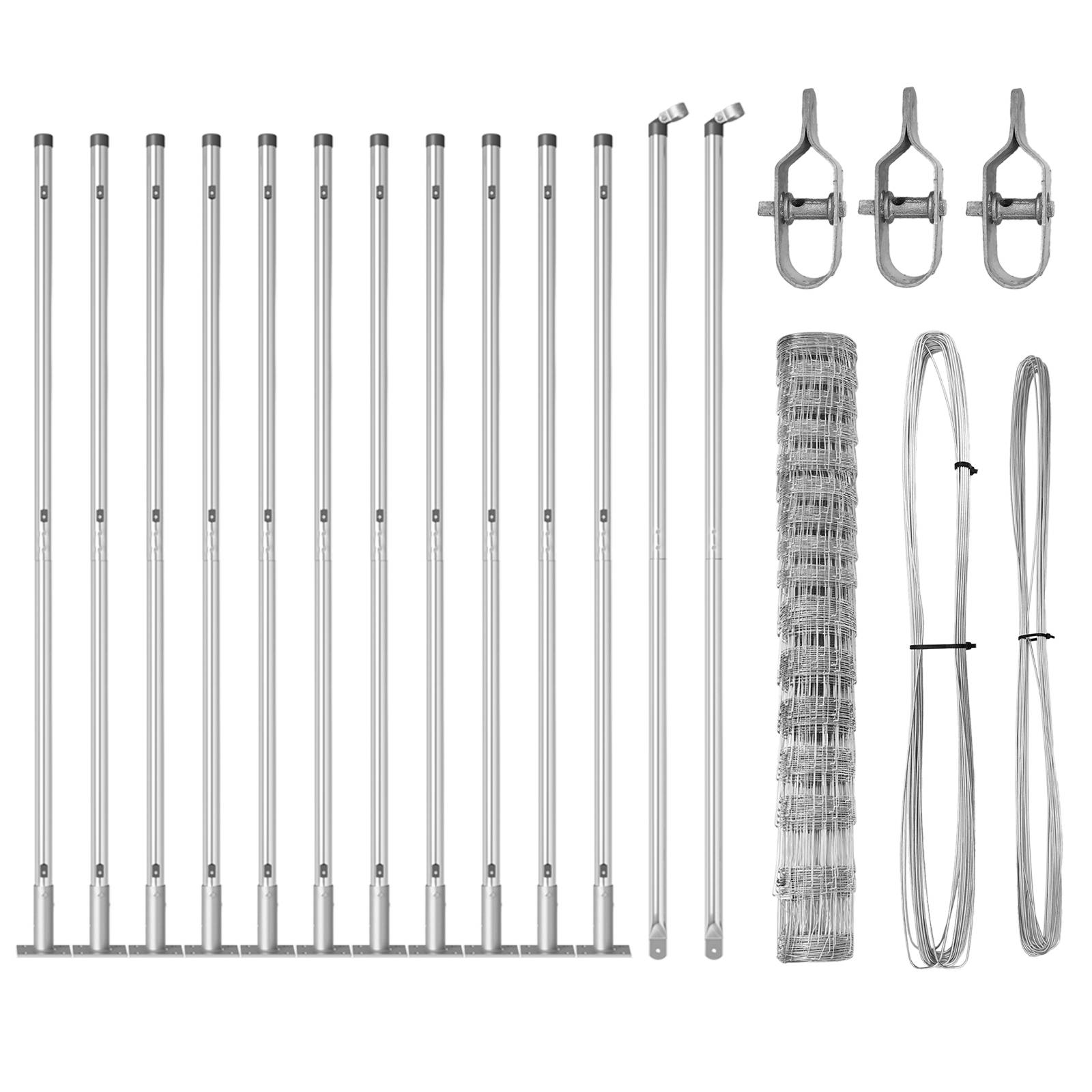 vidaXL Feldzaun 1,2x25 m Verzinkter Stahl