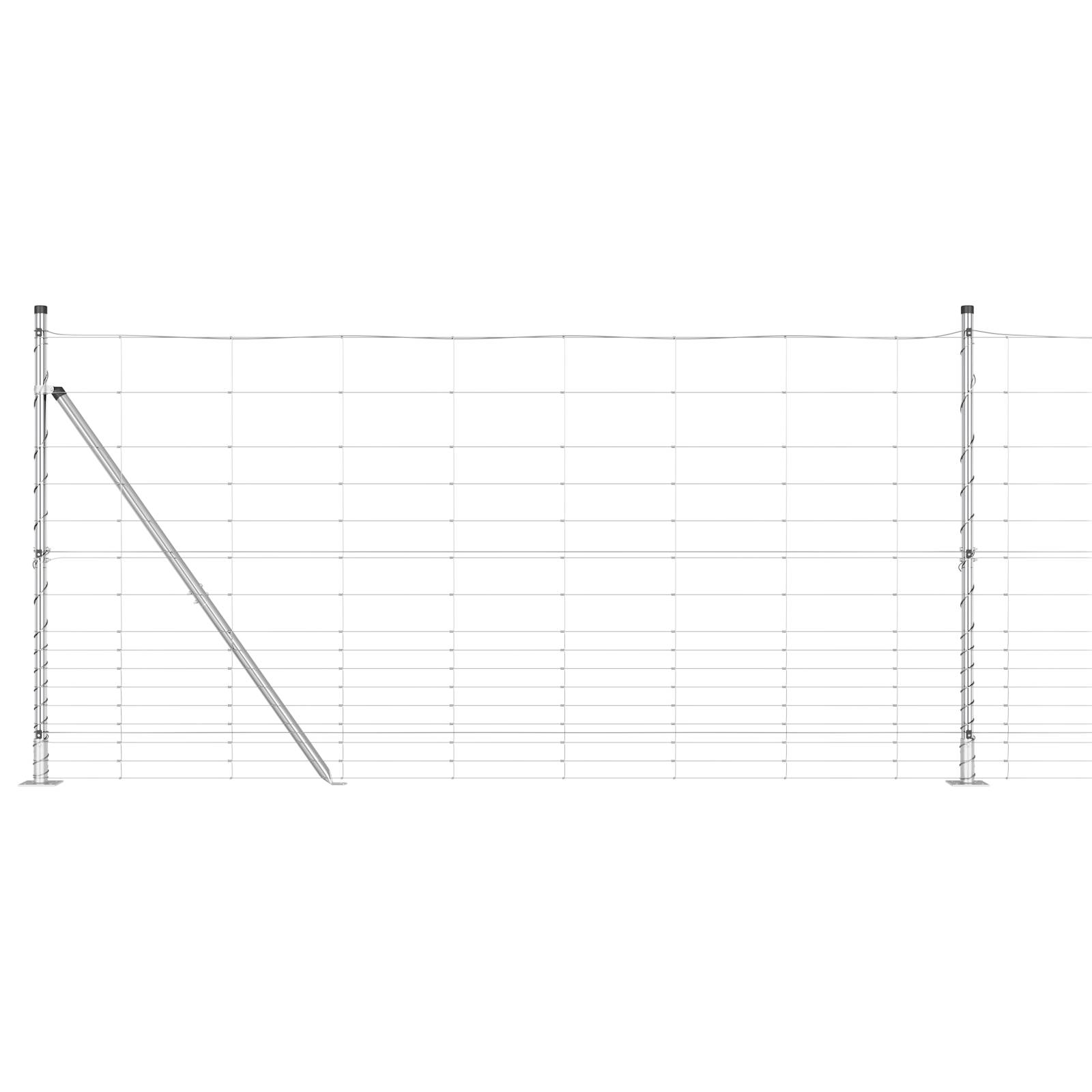 vidaXL Feldzaun 1,2x50 m Verzinkter Stahl