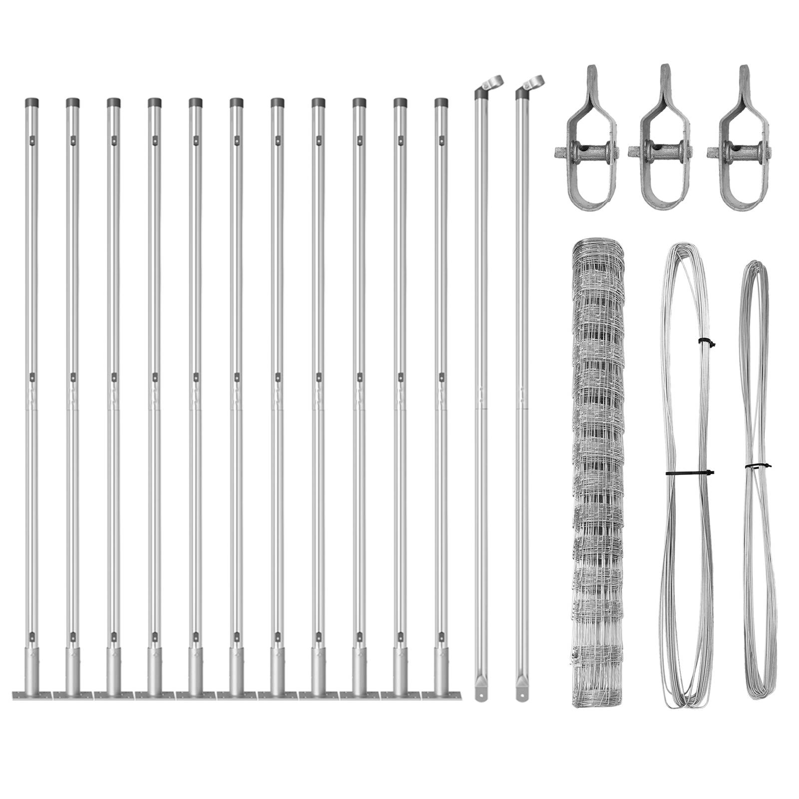 vidaXL Feldzaun 1,4x25 m Verzinkter Stahl