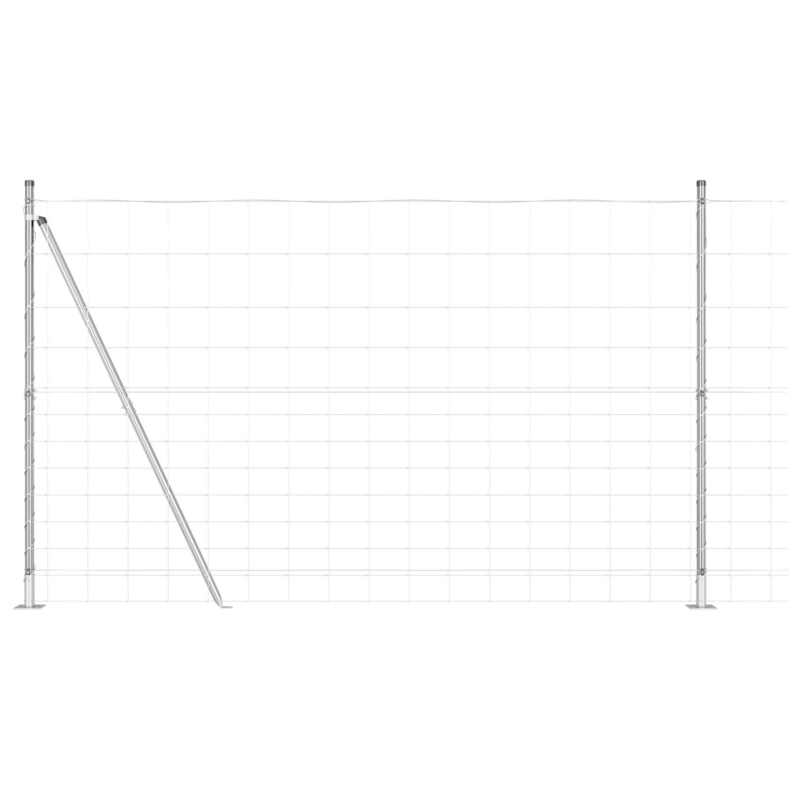 vidaXL Feldzaun 1,5x25 m Verzinkter Stahl