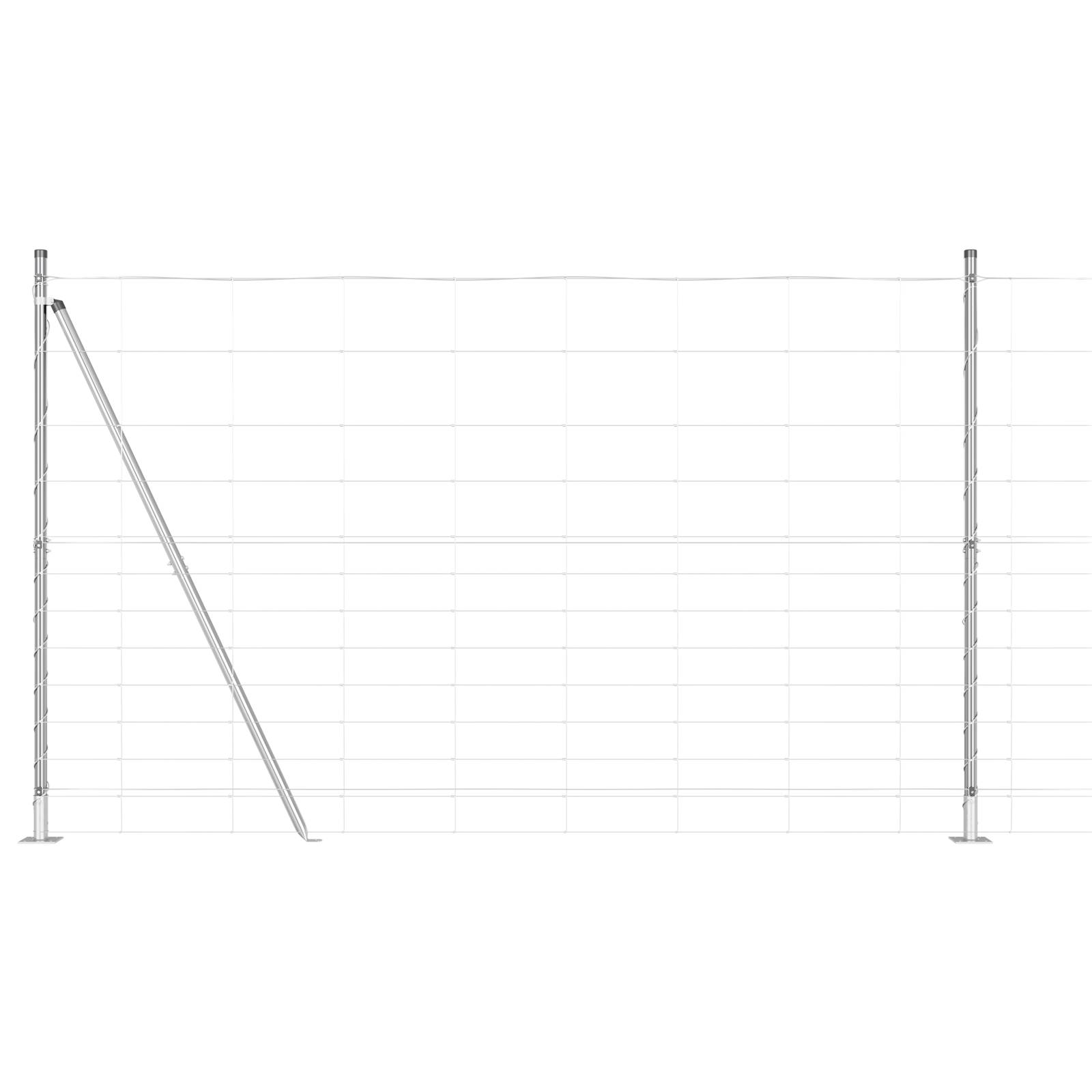 vidaXL Feldzaun 1,5x25 m Verzinkter Stahl