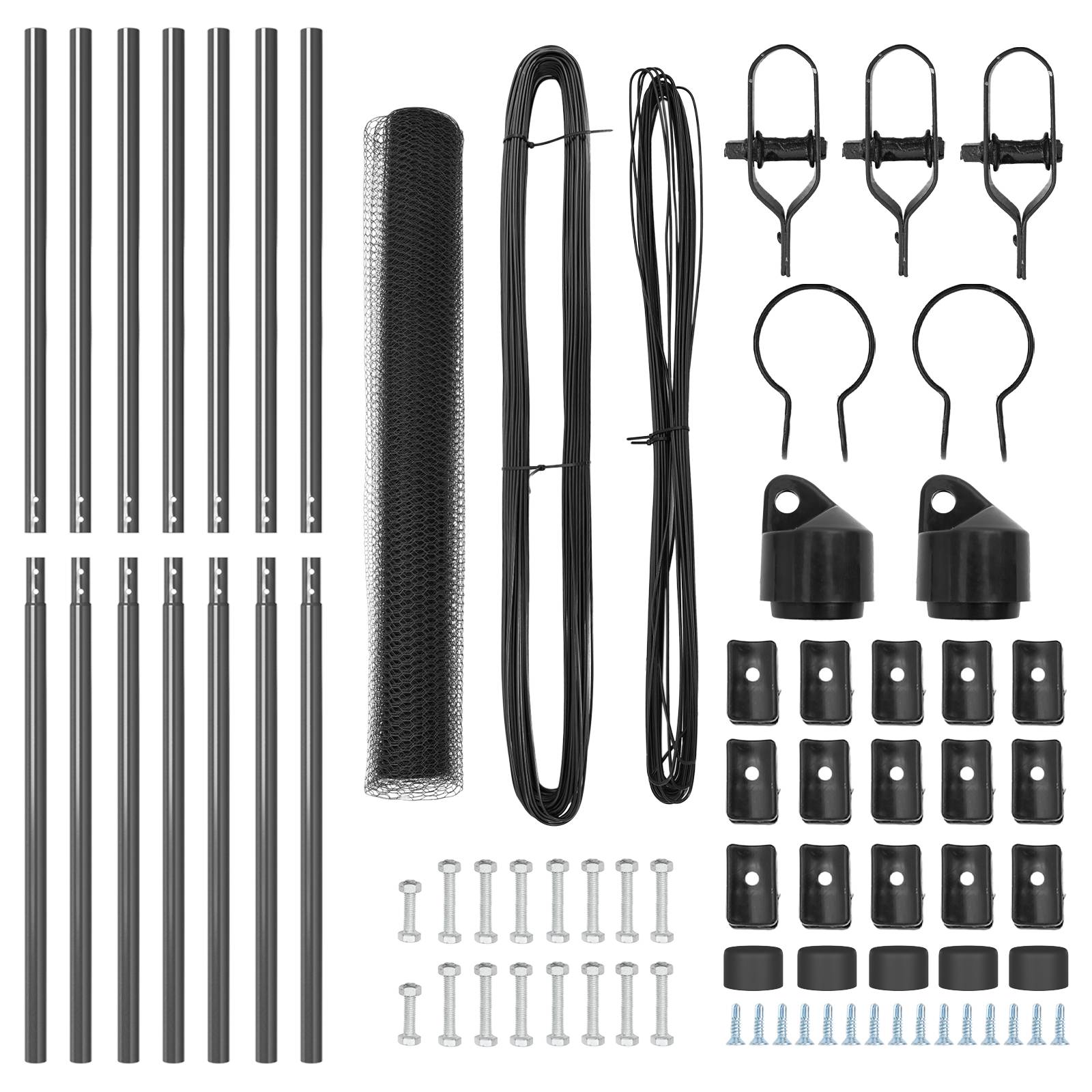 vidaXL Hexagonzaun Grau 1,2x10 m Stahl
