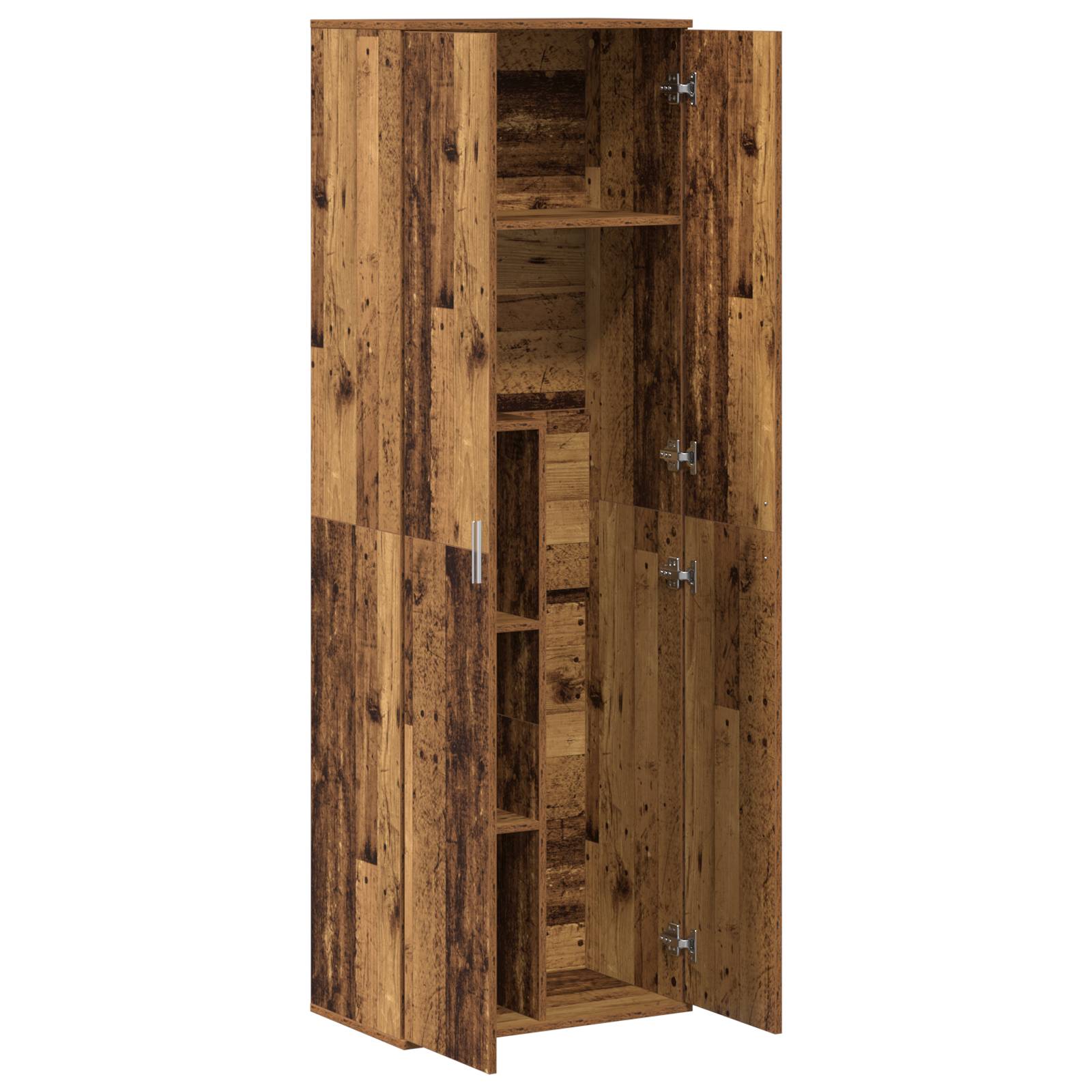 vidaXL Highboard Altholz 60x35x180 cm Holzwerkstoff