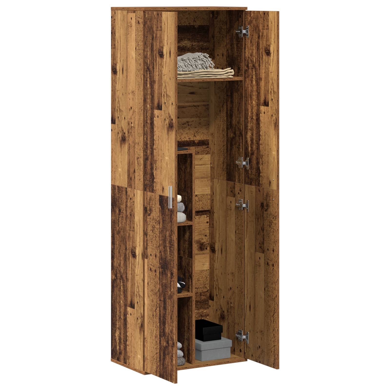 vidaXL Highboard Altholz 60x35x180 cm Holzwerkstoff