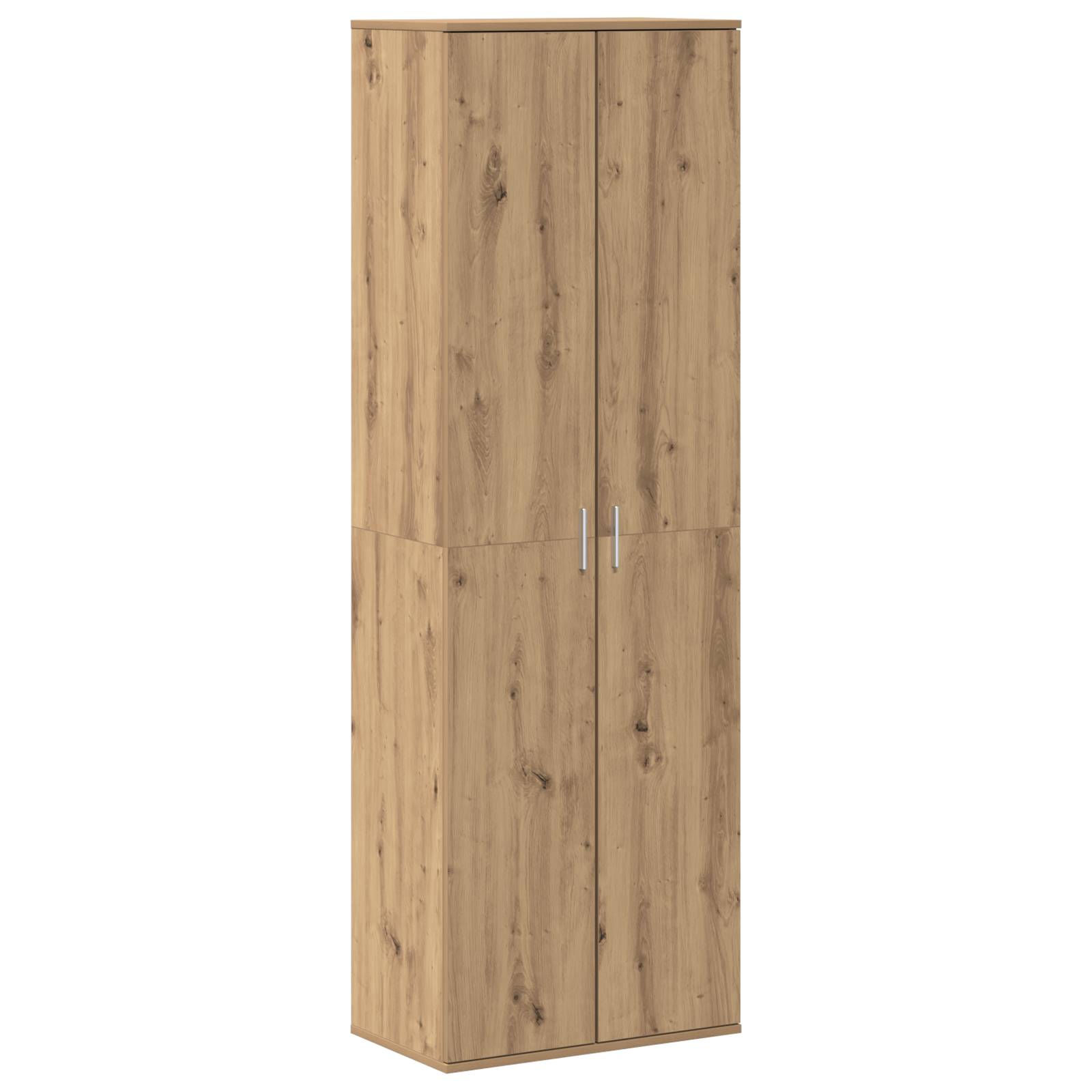 vidaXL Hochschrank Artisan Eiche 60x35x180 cm verarbeitetes Holz