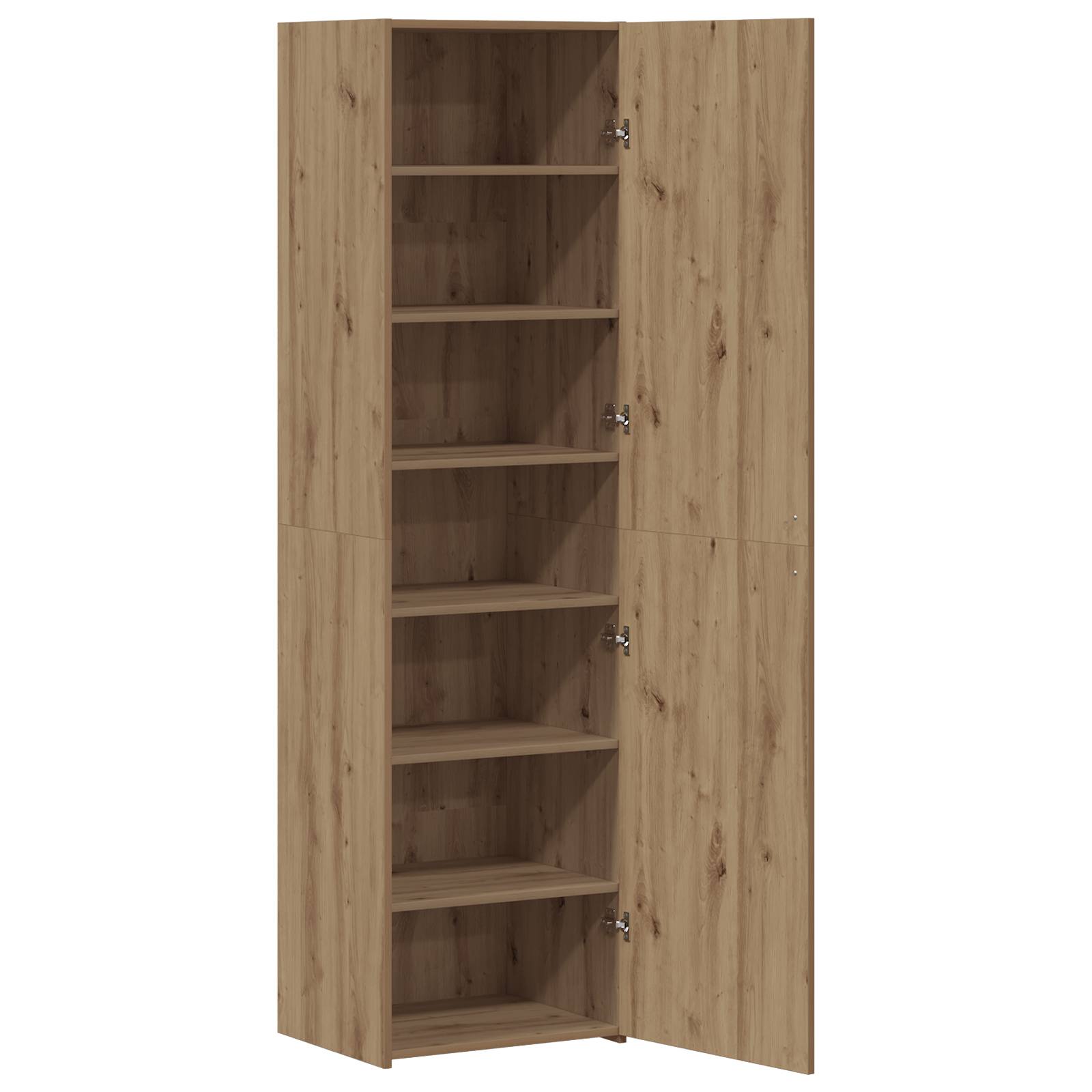 vidaXL Highboard Kunsthandwerk Eiche 50x42.5x185 cm Ingenieurs Holz