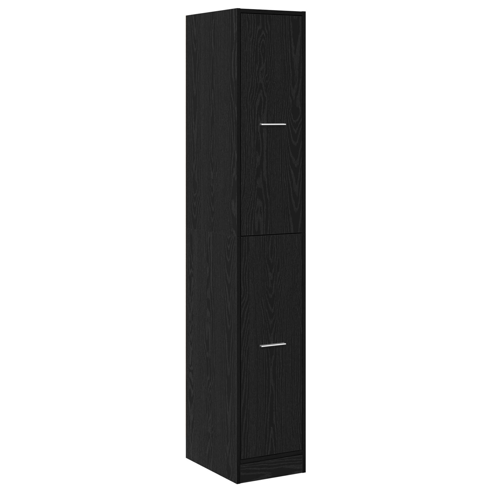 vidaXL Apotheker-Schrank Schwarze Eiche 30x41x174,5 cm Spanplatte