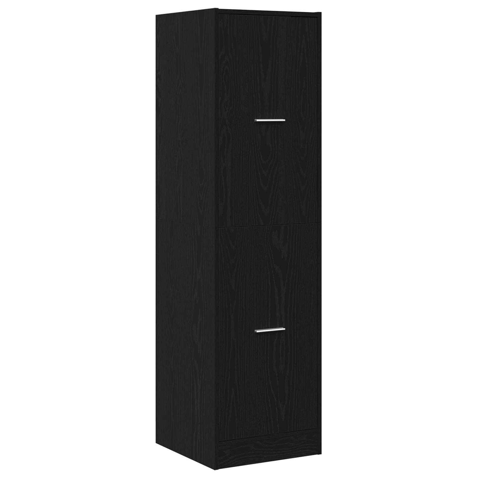 vidaXL Apotheker-Schrank Schwarzes Eichenholz 40x41x144,5 cm Holzwerkstoff