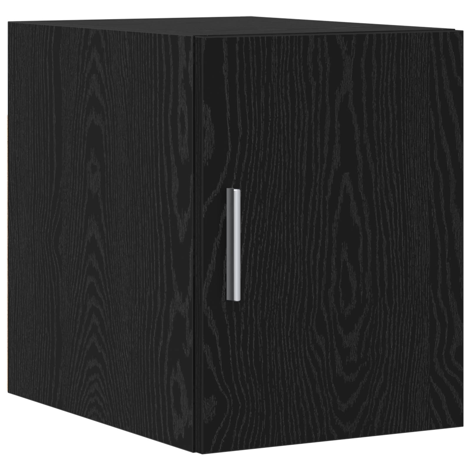 vidaXL Slim Storage Cabinet Schwarz Eiche 30x42.5x225 cm Holzwerkstoff