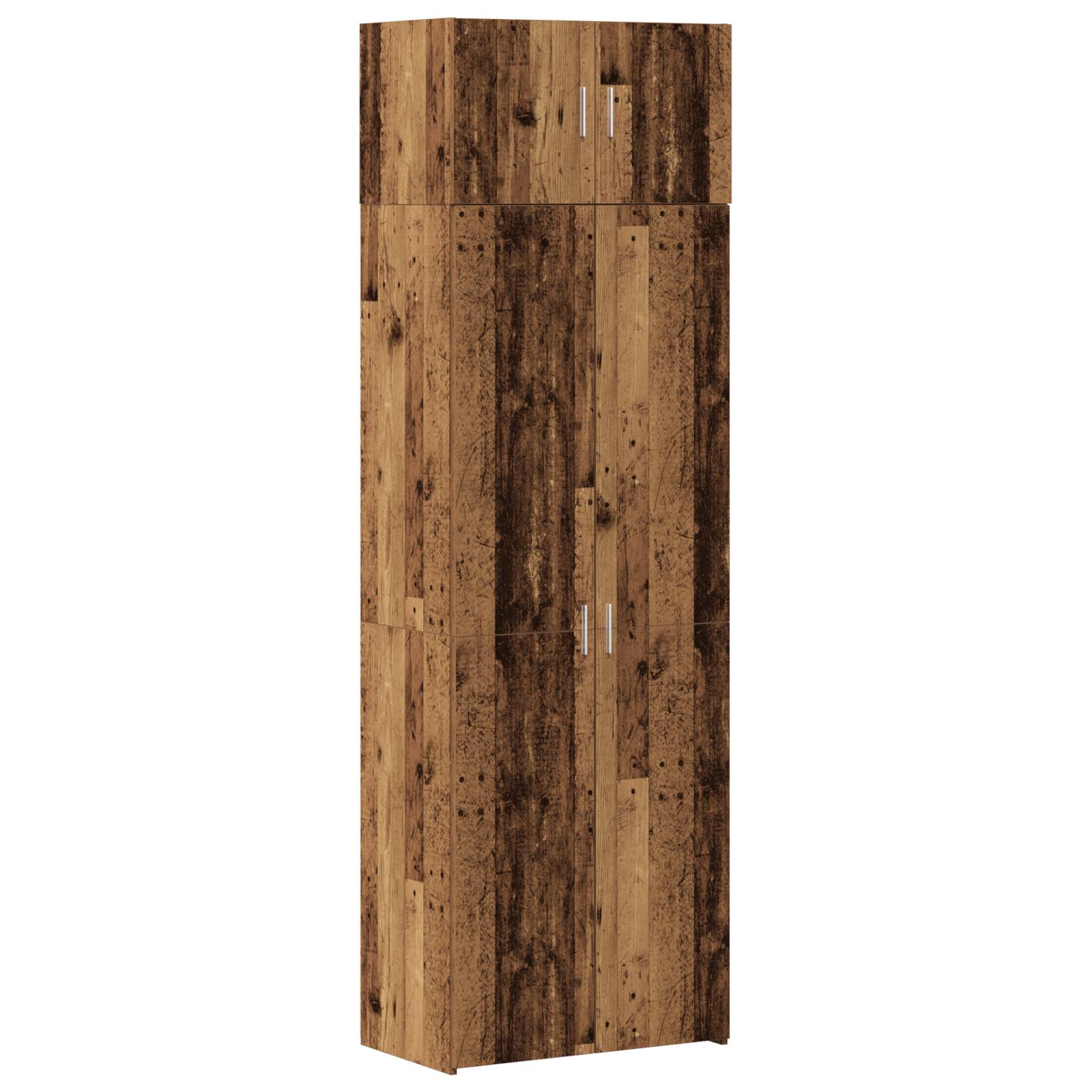 vidaXL Wand Schrank Altes Holz 70x42.5x225 cm Holzwerkstoff