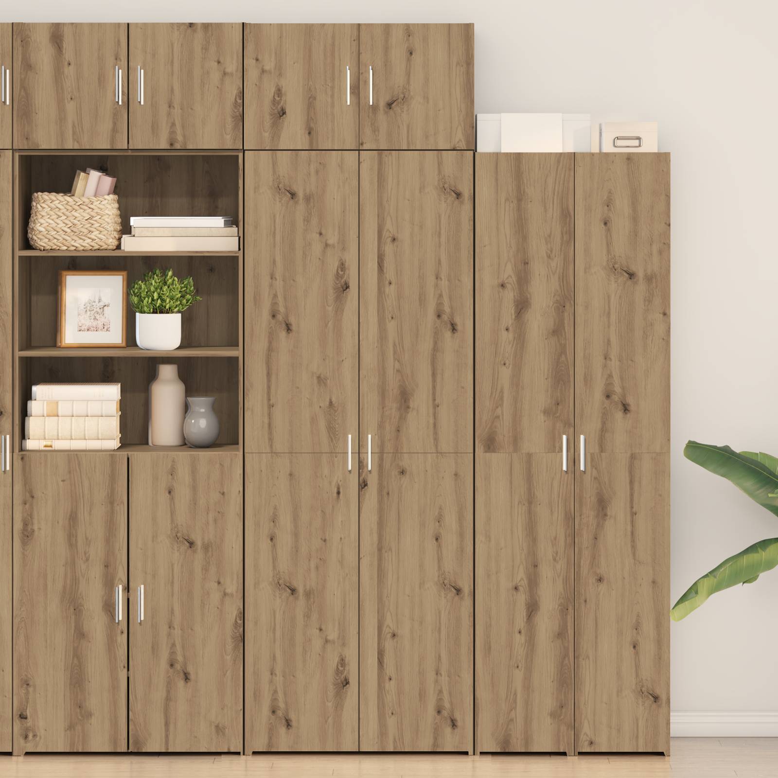vidaXL Stauraum Schrank Artisan Eiche 70x42,5x225 cm Holzwerkstoff