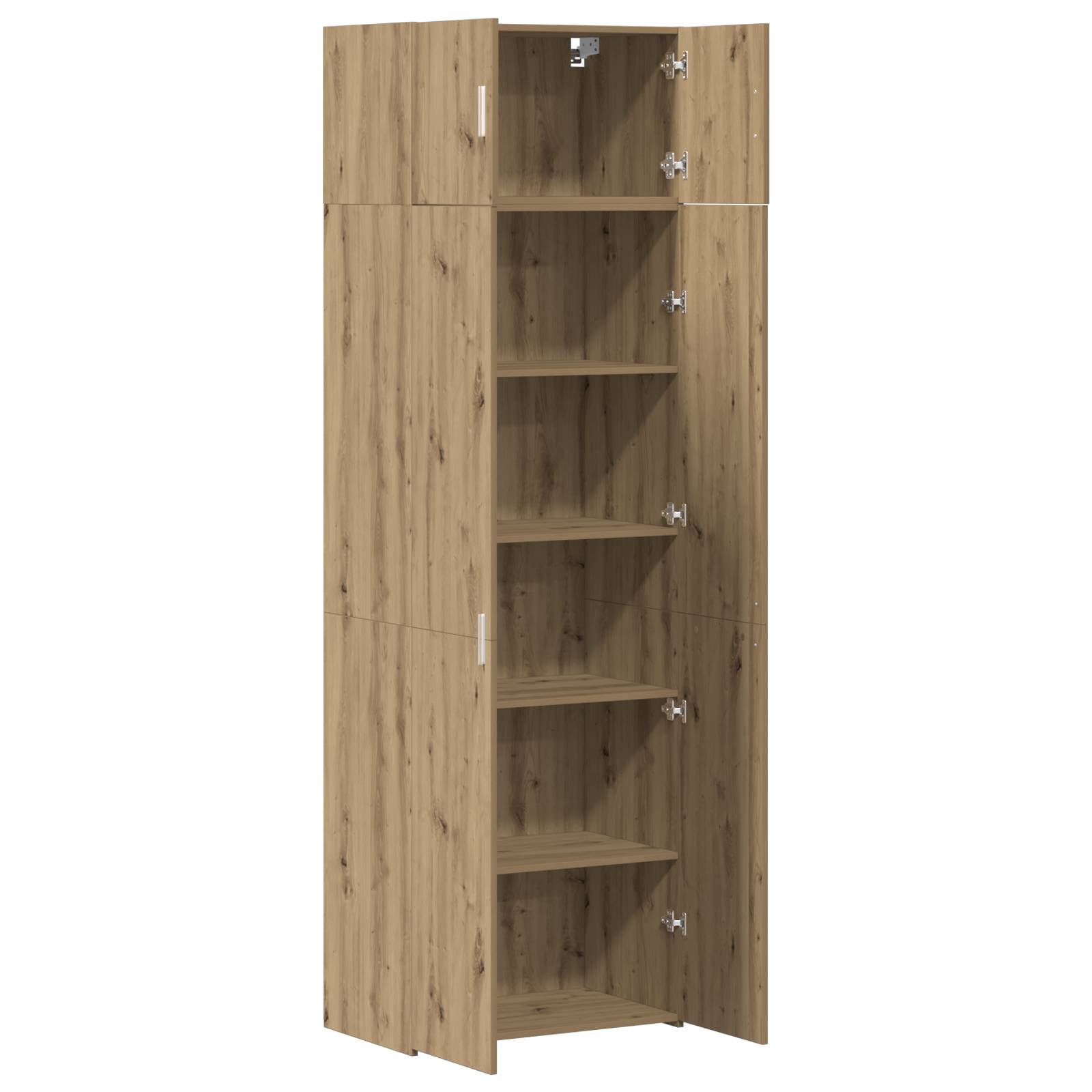 vidaXL Stauraum Schrank Artisan Eiche 70x42,5x225 cm Holzwerkstoff