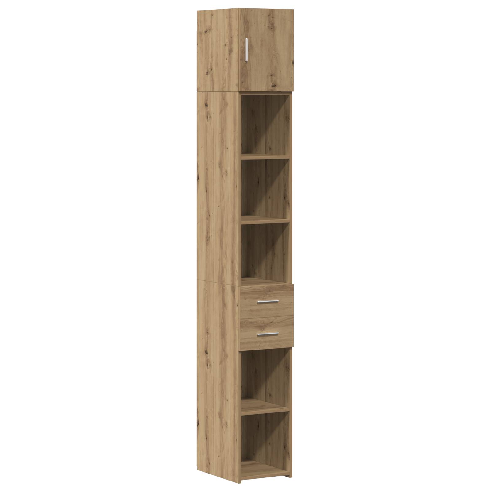 vidaXL Slim Storage Cabinet Artisan Oak 30x42.5x225 cm Holzwerkstoff