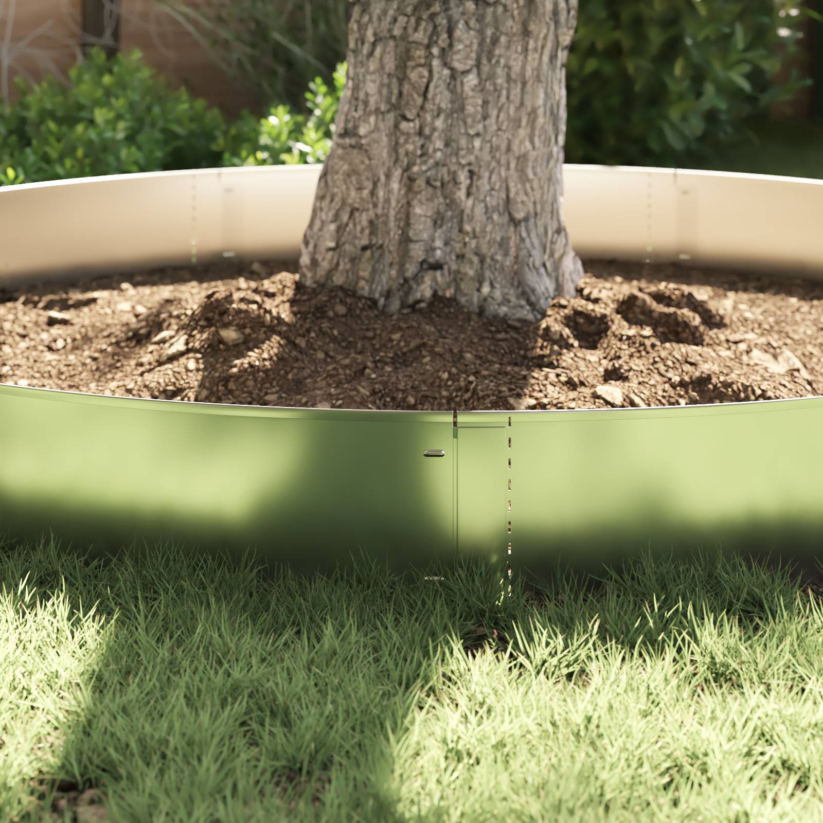 vidaXL Rasenbegrenzungen 5 Stück 25x100 cm Flexible Galvanisiertes Stahl