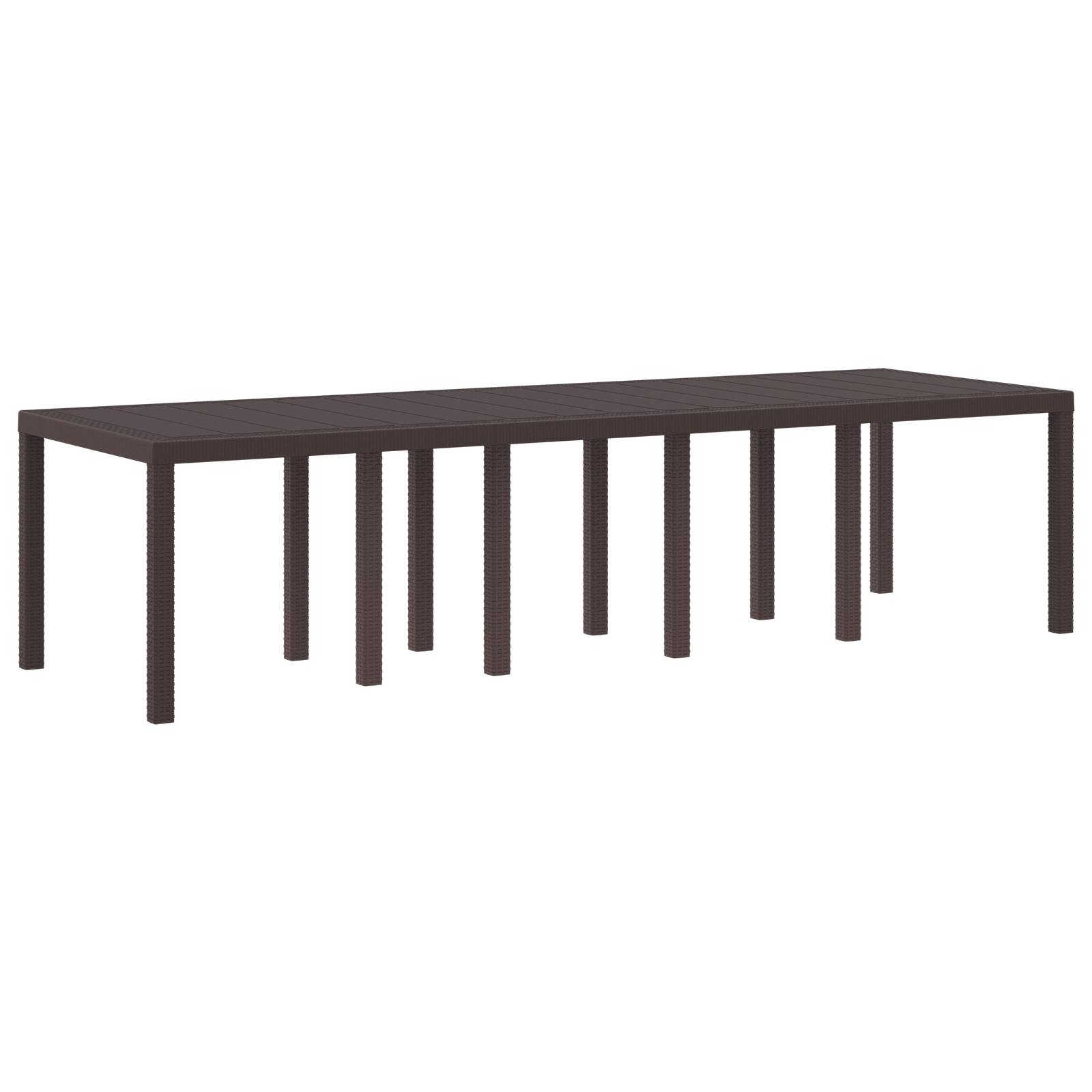 vidaXL 13-teiliges Garten Esszimmer Set mit Kissen Braunes Poly Rattan