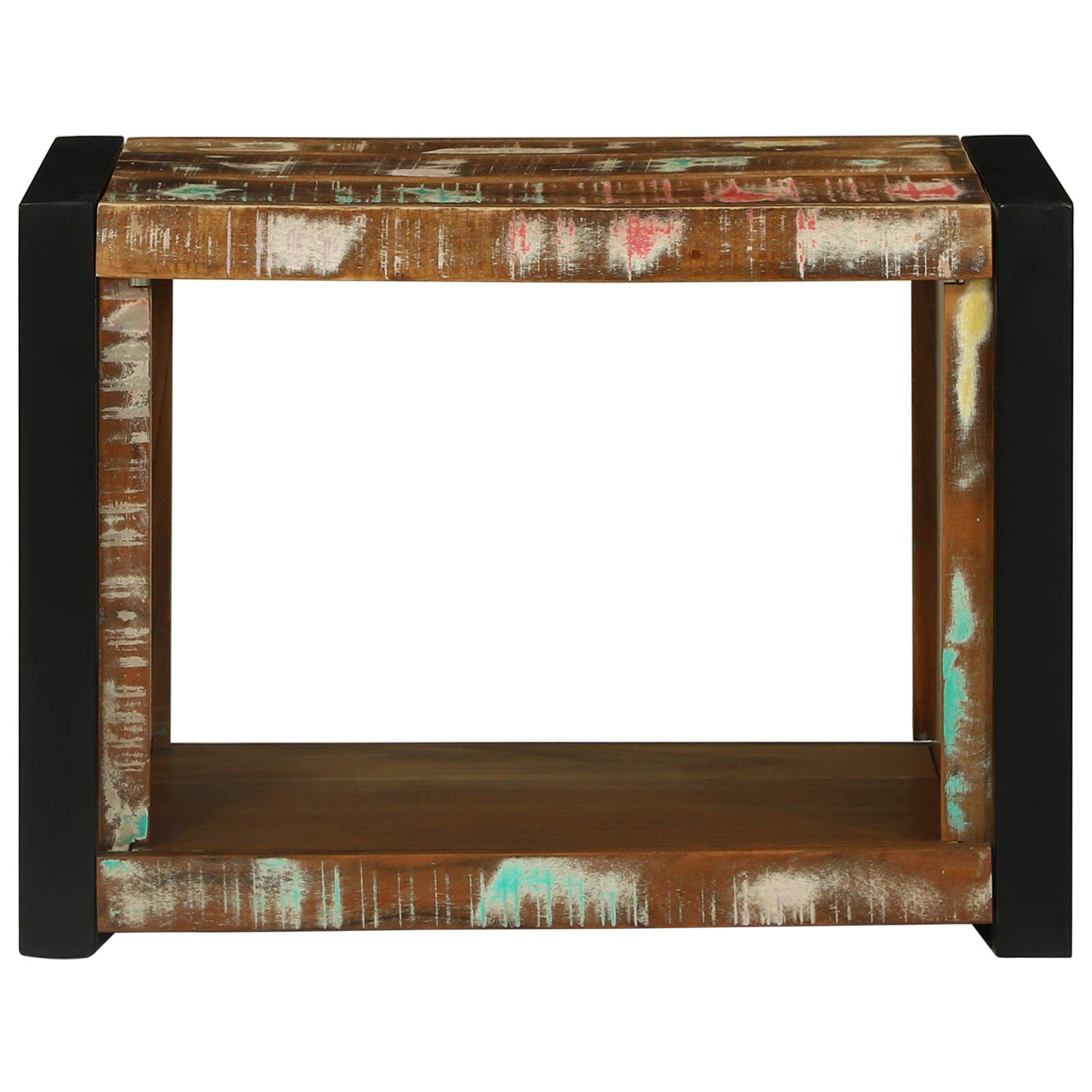 vidaXL Wandwürfel 55x35x40 cm Massivholz Altholz