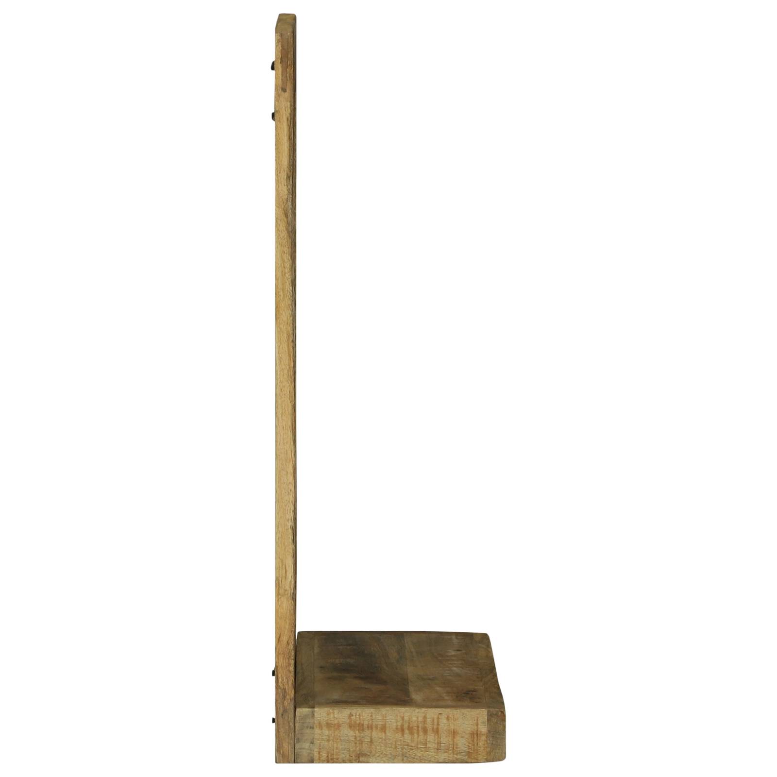 vidaXL Badspiegel 50x22x70 cm Massiv raues Mangoholz