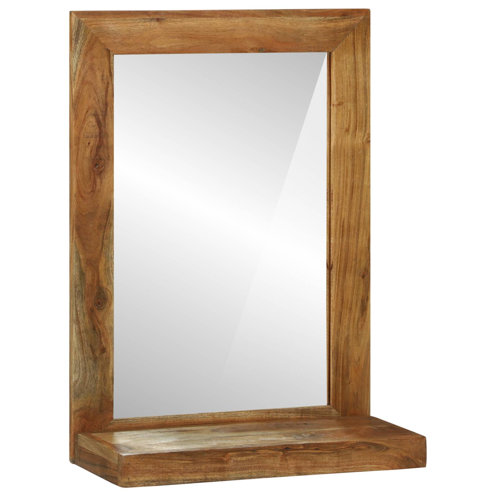 vidaXL Badezimmerspiegel 50x22x70 cm Massivholz Akazie