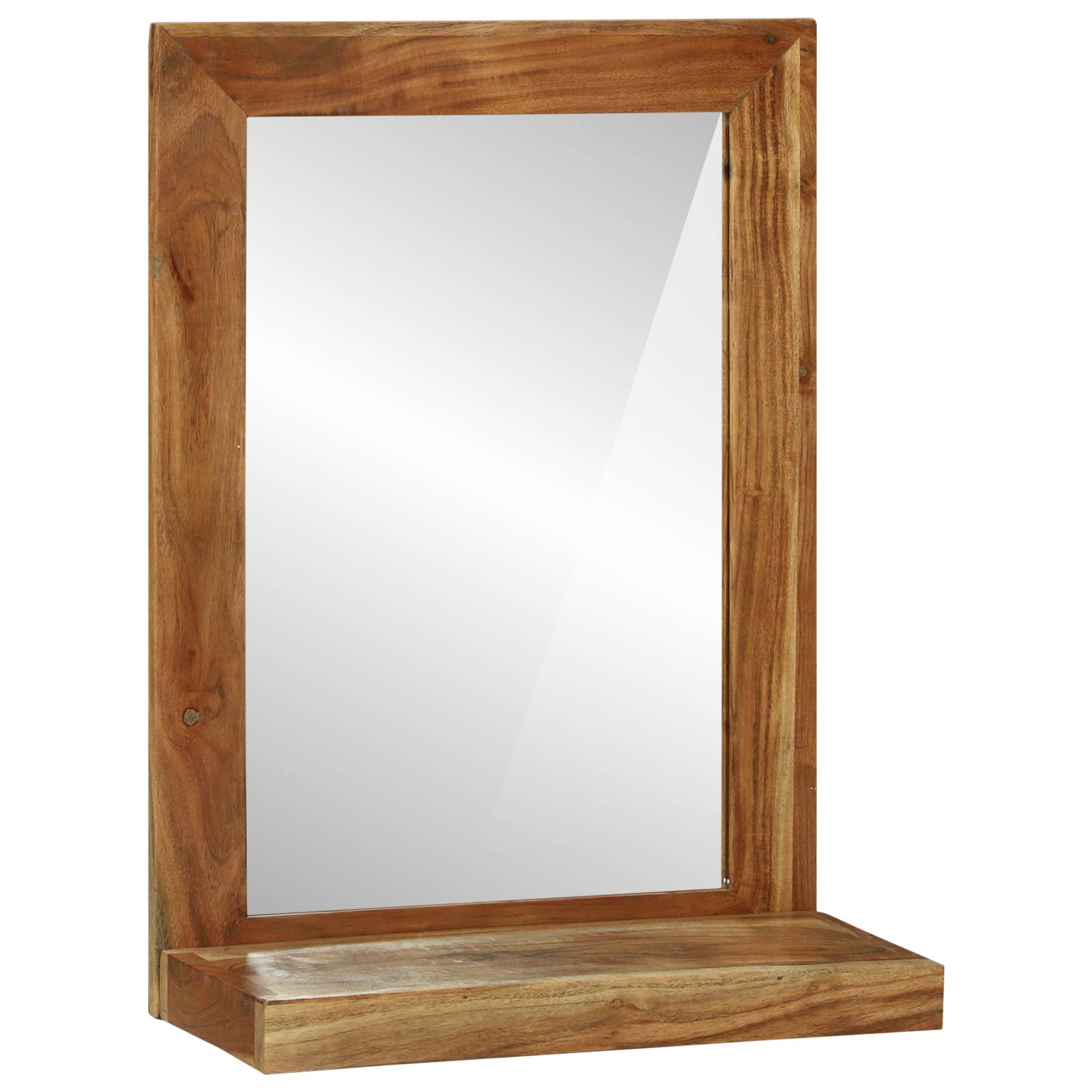 vidaXL Badezimmerspiegel 50x22x70 cm Massivholz Akazie