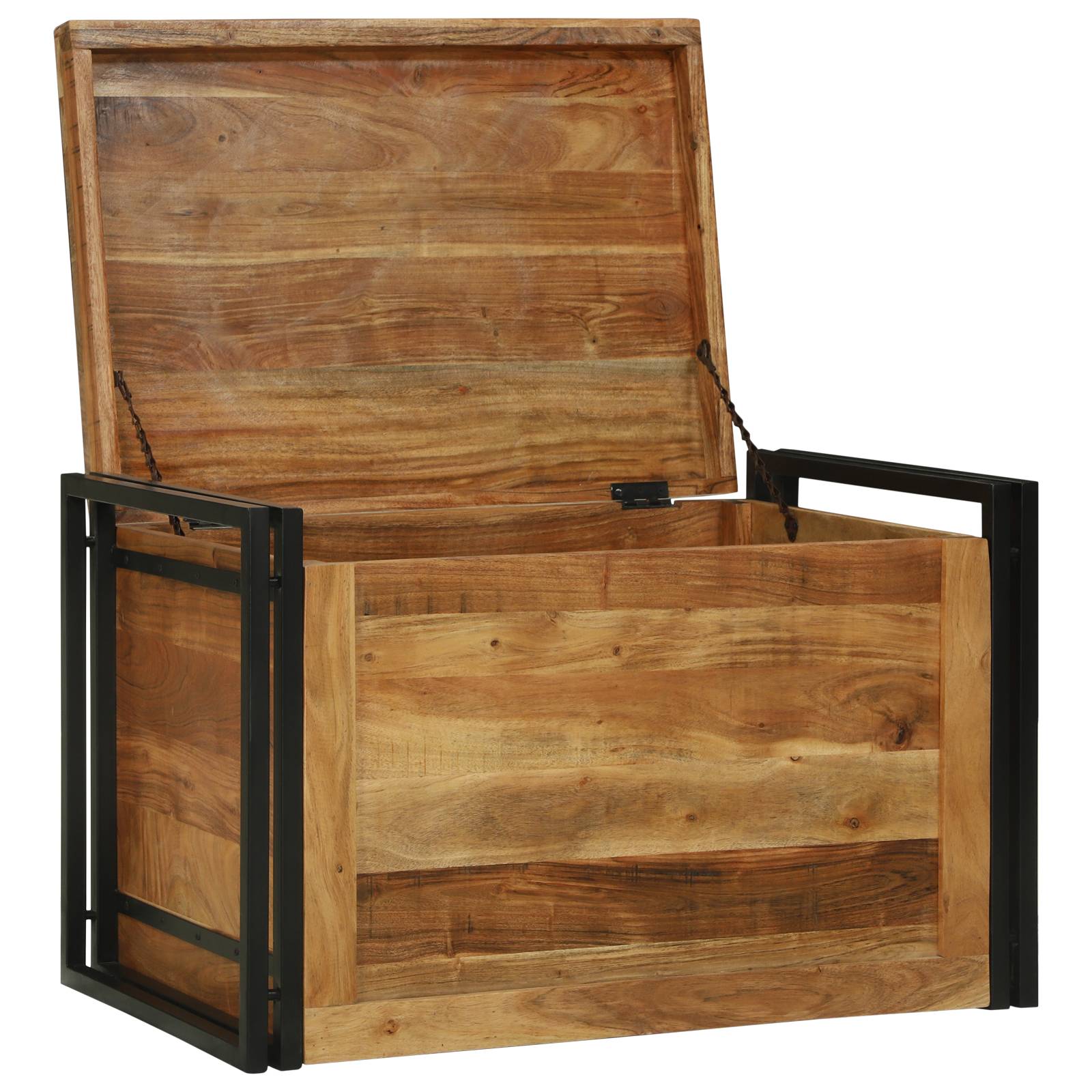 vidaXL Aufbewahrungskiste 80x50x50 cm Massivholz Akazie