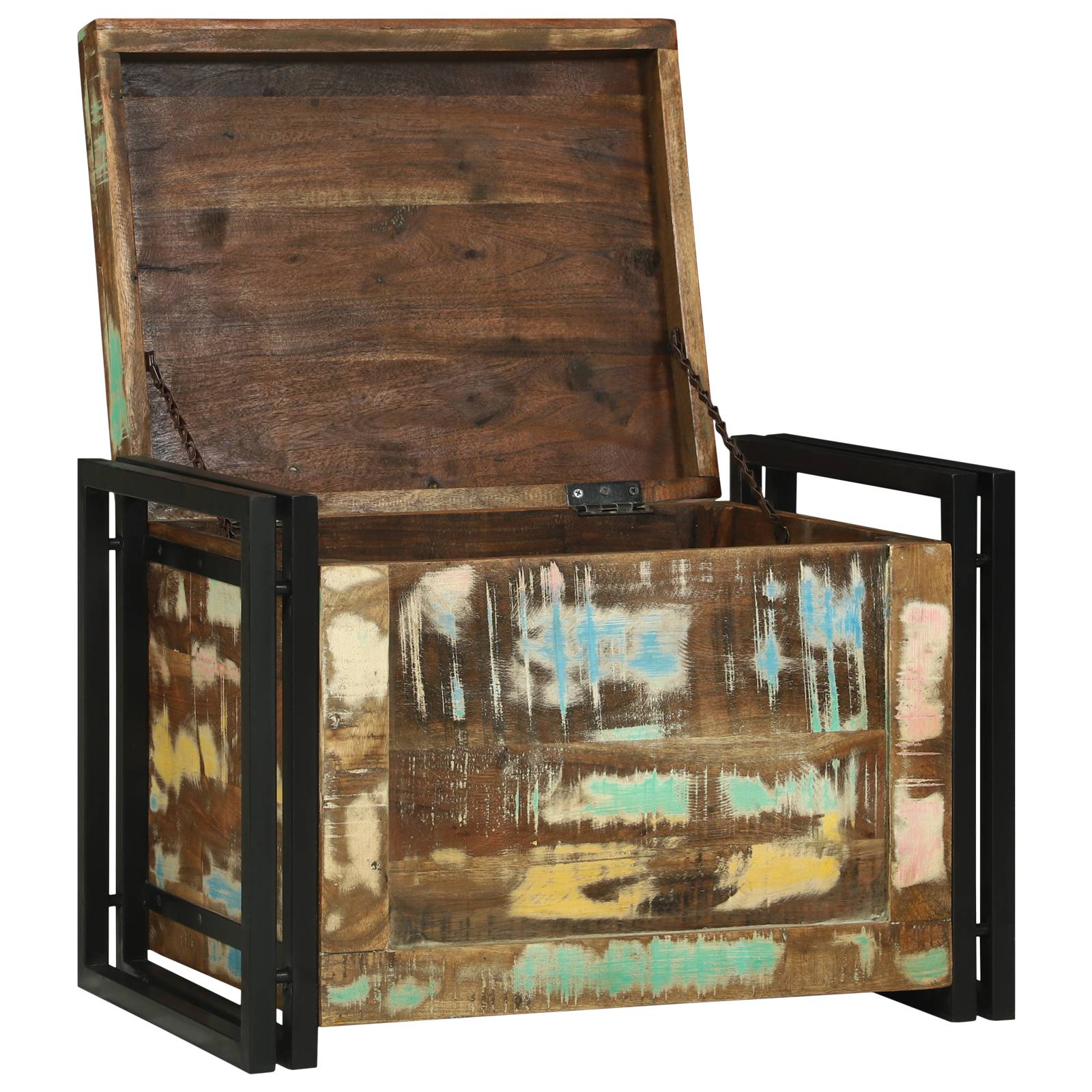 vidaXL Aufbewahrungsbox 60x40x41 cm Massivholz Altholz