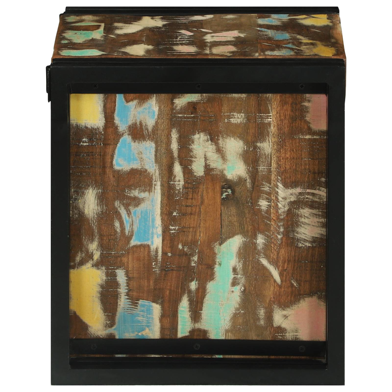 vidaXL Weinregal 34,5x35x39 cm Altholz Massiv