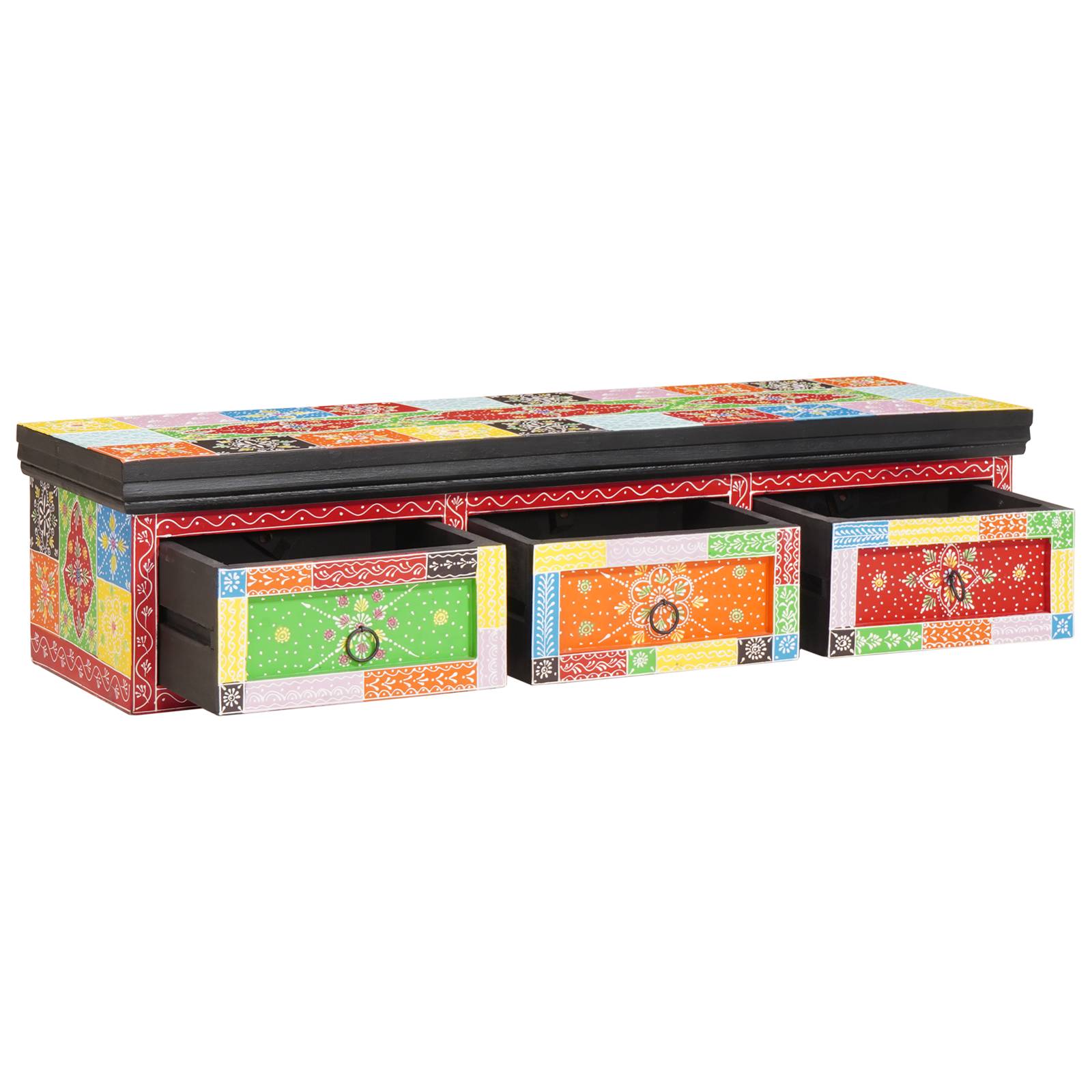 vidaXL WandTV-Schrank 100x30x24 cm Massivholz Rohes Mango