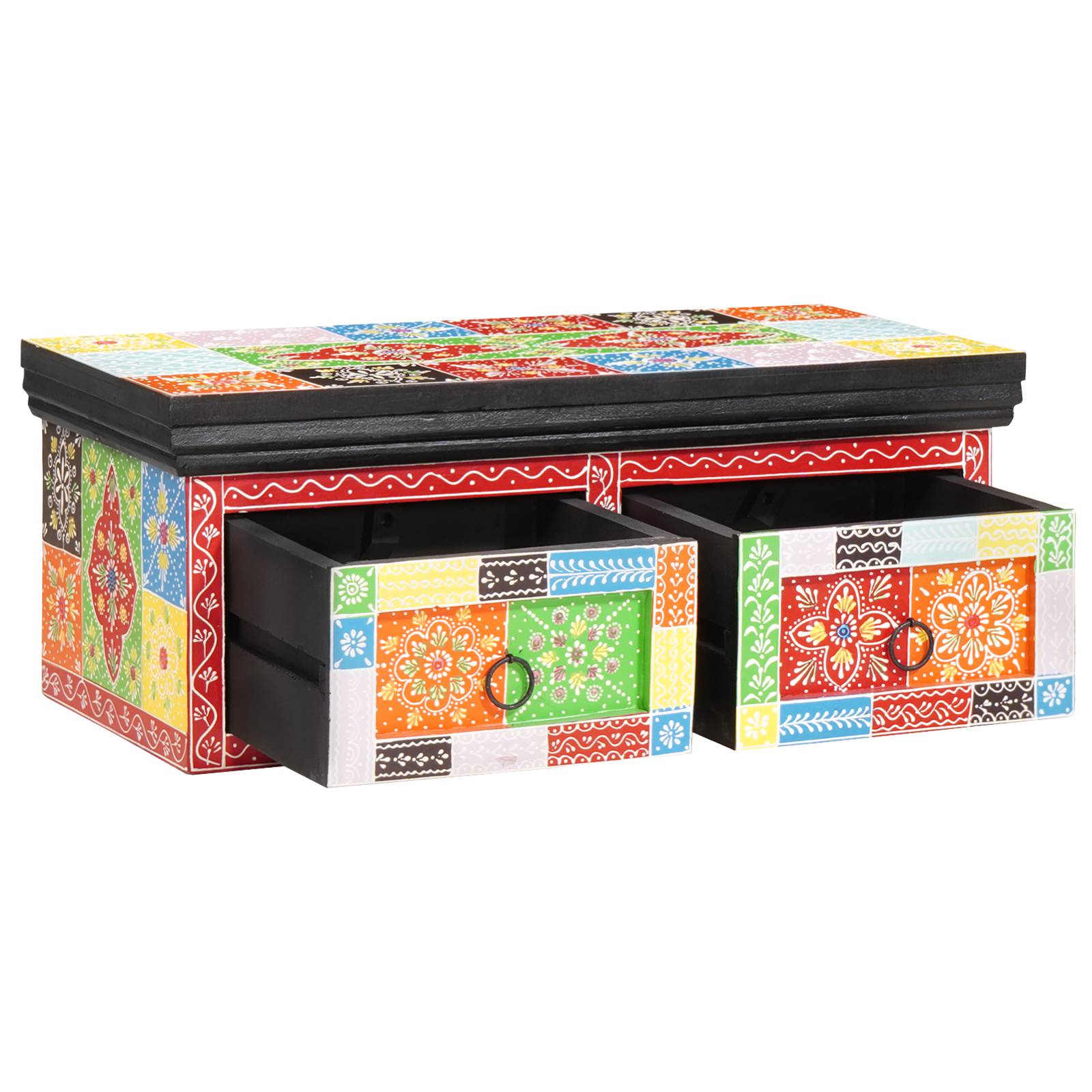 vidaXL Wandmontierter TV-Schrank 60x30x24 cm Massivholz Grobe Mango