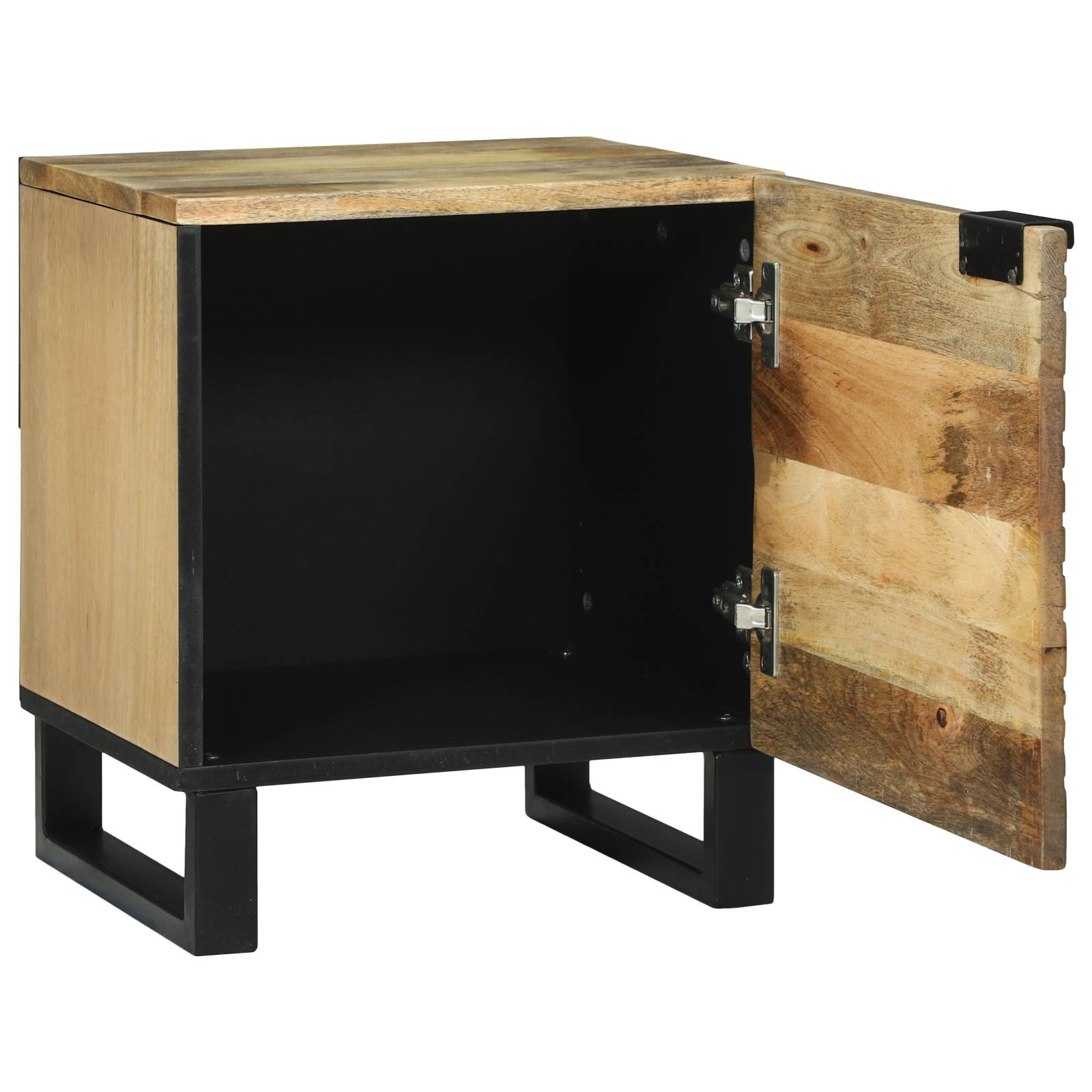 vidaXL Nachttische - 2 Stück, 40x33,5x46 cm, aus solidem Mangoholz.