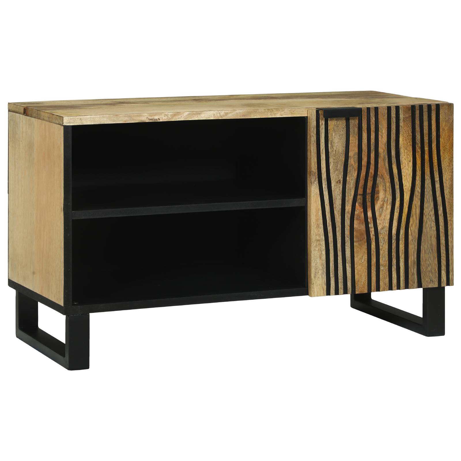 vidaXL TV-Schrank - 80x31,5x46 cm aus massivem Mango- und MDF-Holz
