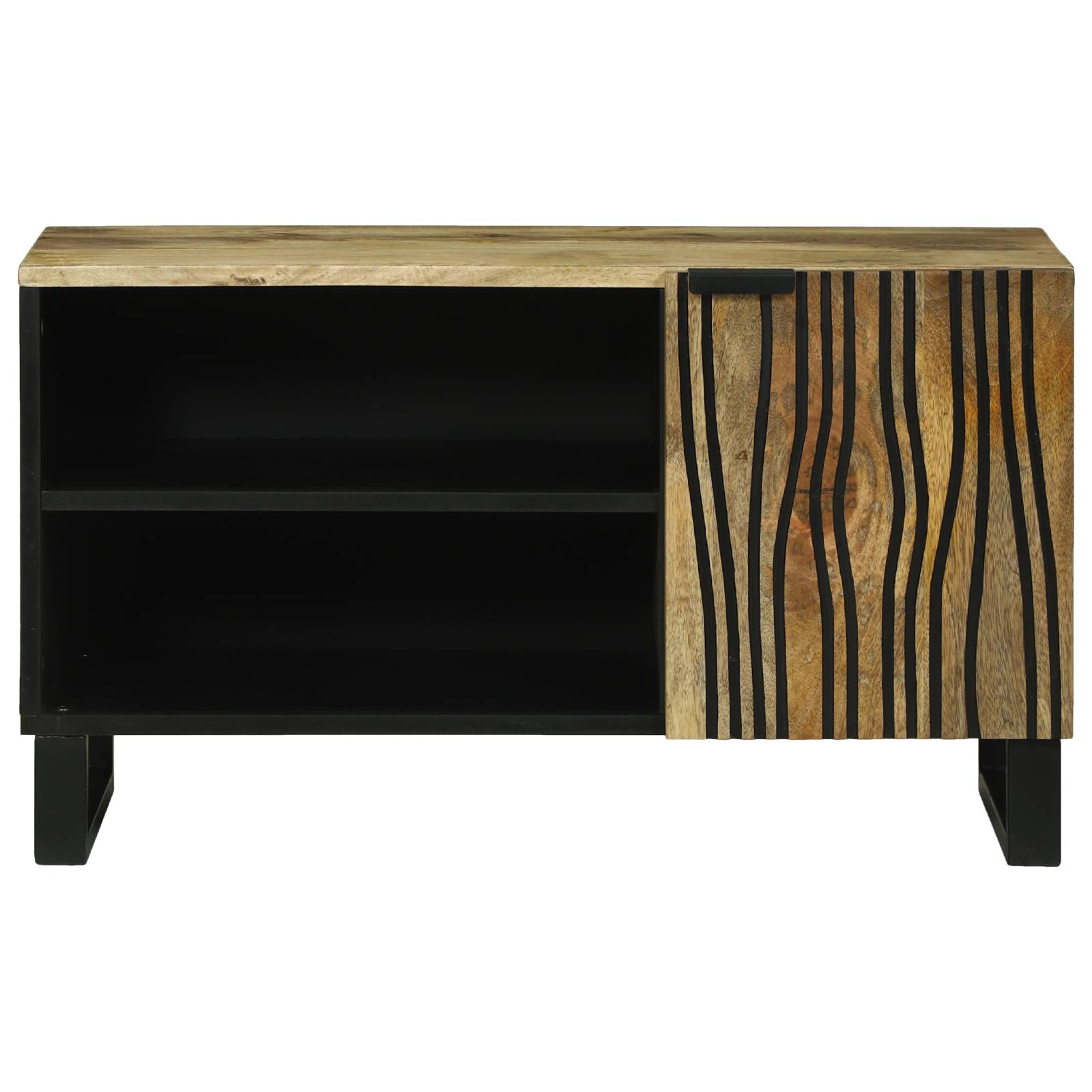 vidaXL TV-Schrank - 80x31,5x46 cm aus massivem Mango- und MDF-Holz