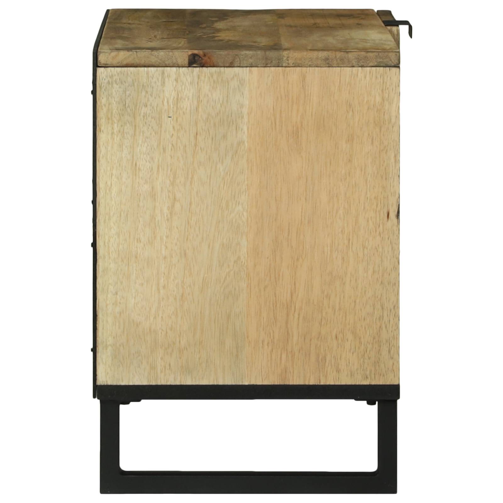 vidaXL TV-Schrank - 80x31,5x46 cm aus massivem Mango- und MDF-Holz