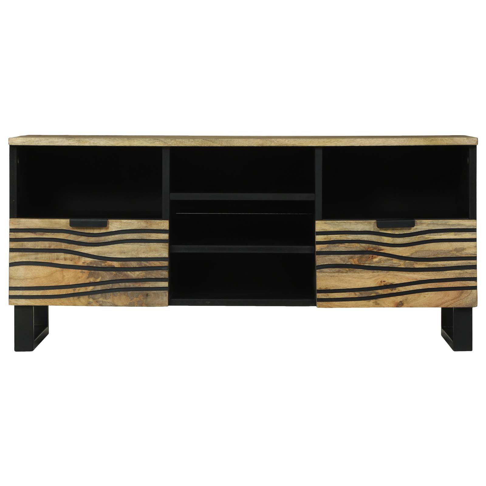 vidaXL TV-Schrank, 100x33.5x46 cm, aus massivem Mangoholz