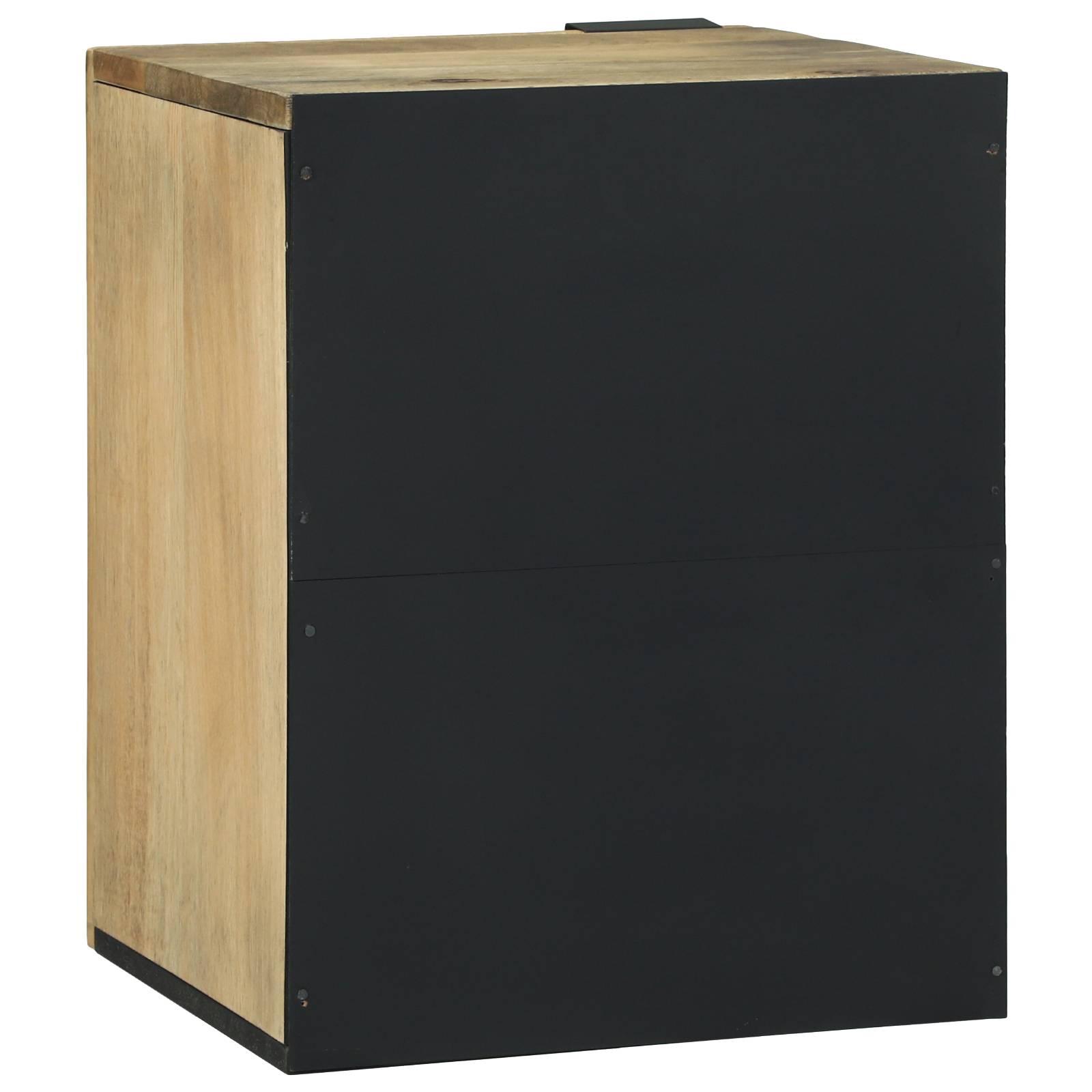 vidaXL Badezimmer Wandregal - 38 x 33,5 x 48 cm, aus Massiv- und Ingenieurholz.