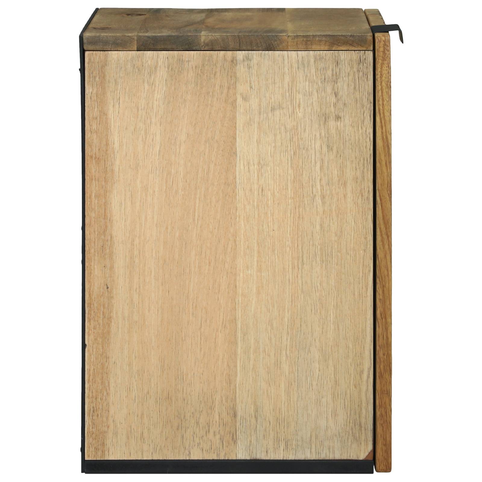 vidaXL Badezimmer Wandregal - 38 x 33,5 x 48 cm, aus Massiv- und Ingenieurholz.