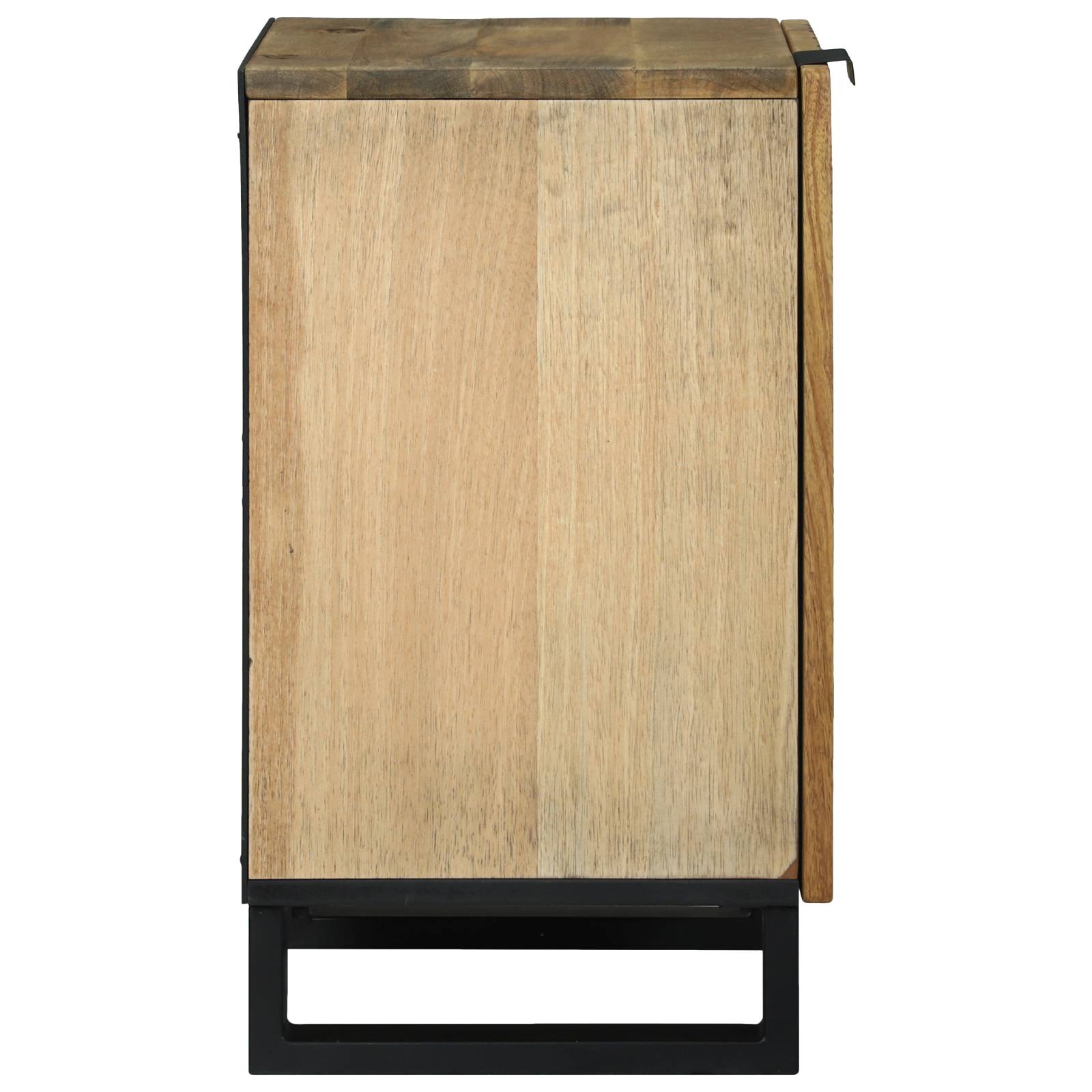 vidaXL Badezimmerstuhl 38x33,5x58 cm aus Mango- und Holzwerkstoff