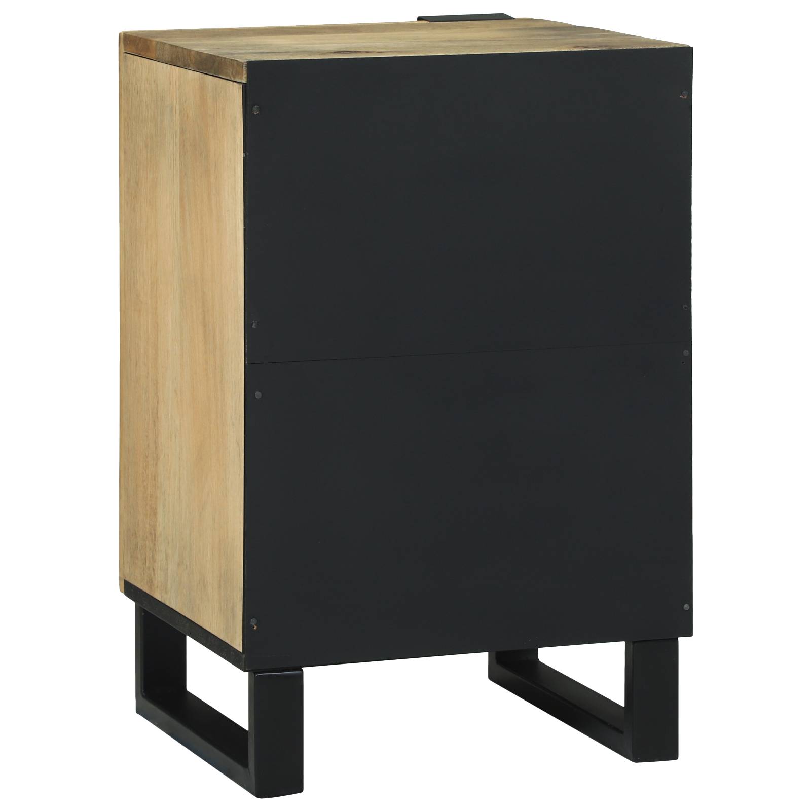 vidaXL Badezimmerstuhl 38x33,5x58 cm aus Mango- und Holzwerkstoff